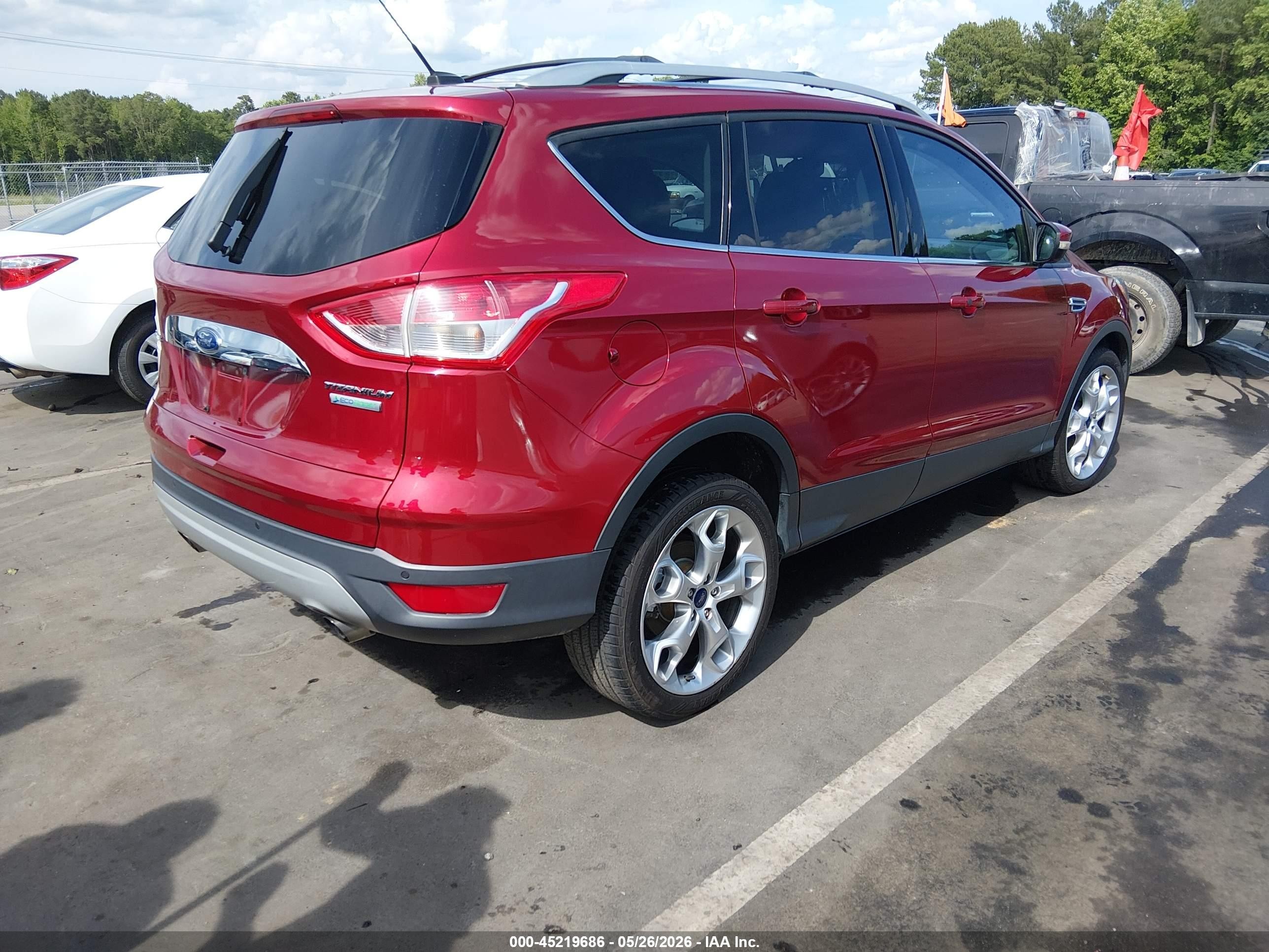 2016 Ford Escape Titanium Red vin: 1FMCU0JXXGUB30282