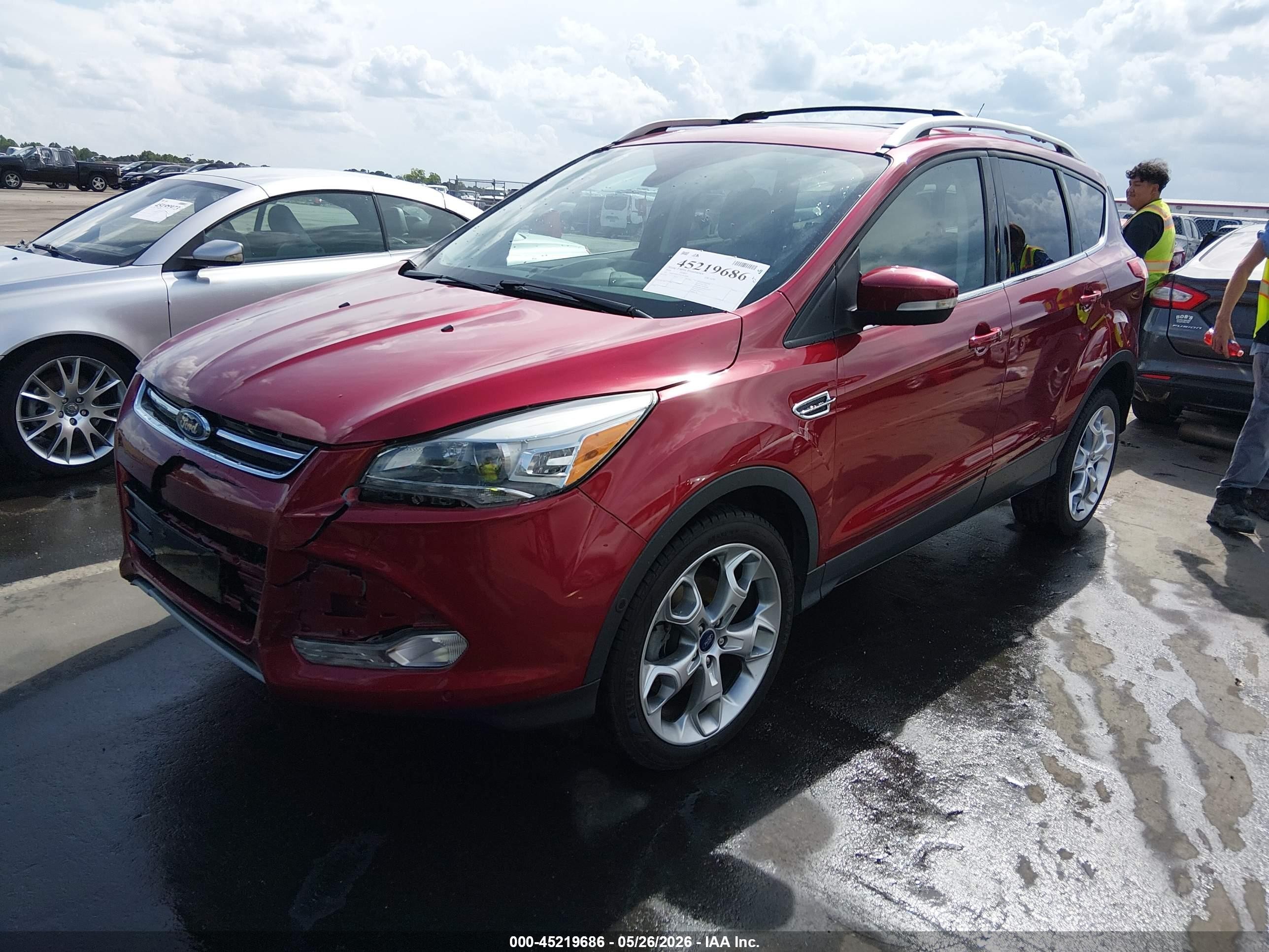 2016 Ford Escape Titanium Red vin: 1FMCU0JXXGUB30282