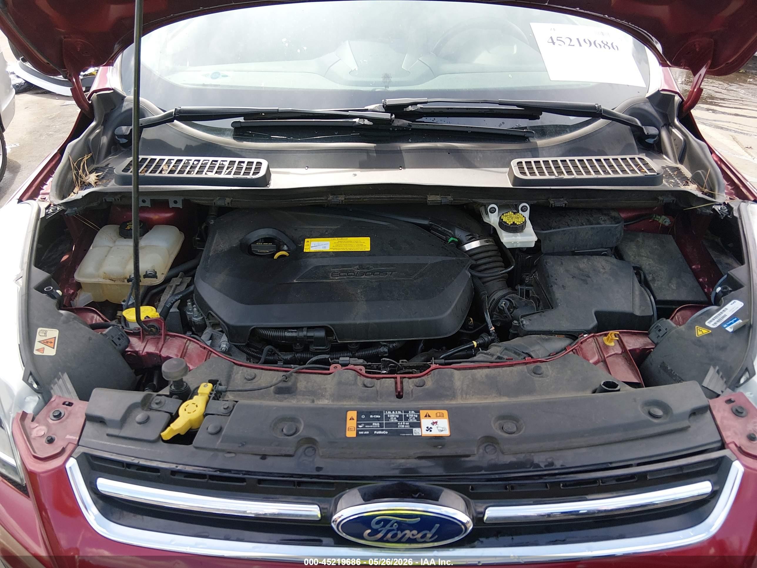 2016 Ford Escape Titanium Red vin: 1FMCU0JXXGUB30282