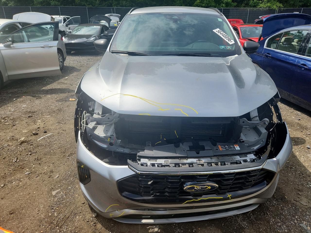 2023 Ford Escape St Line Silver vin: 1FMCU0MN6PUB42861