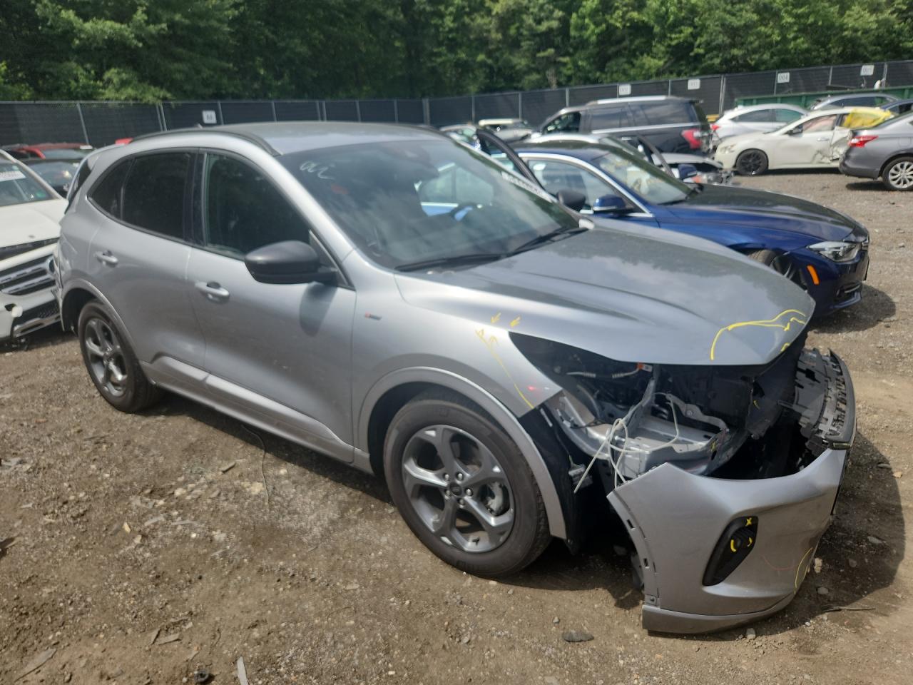 2023 Ford Escape St Line Silver vin: 1FMCU0MN6PUB42861