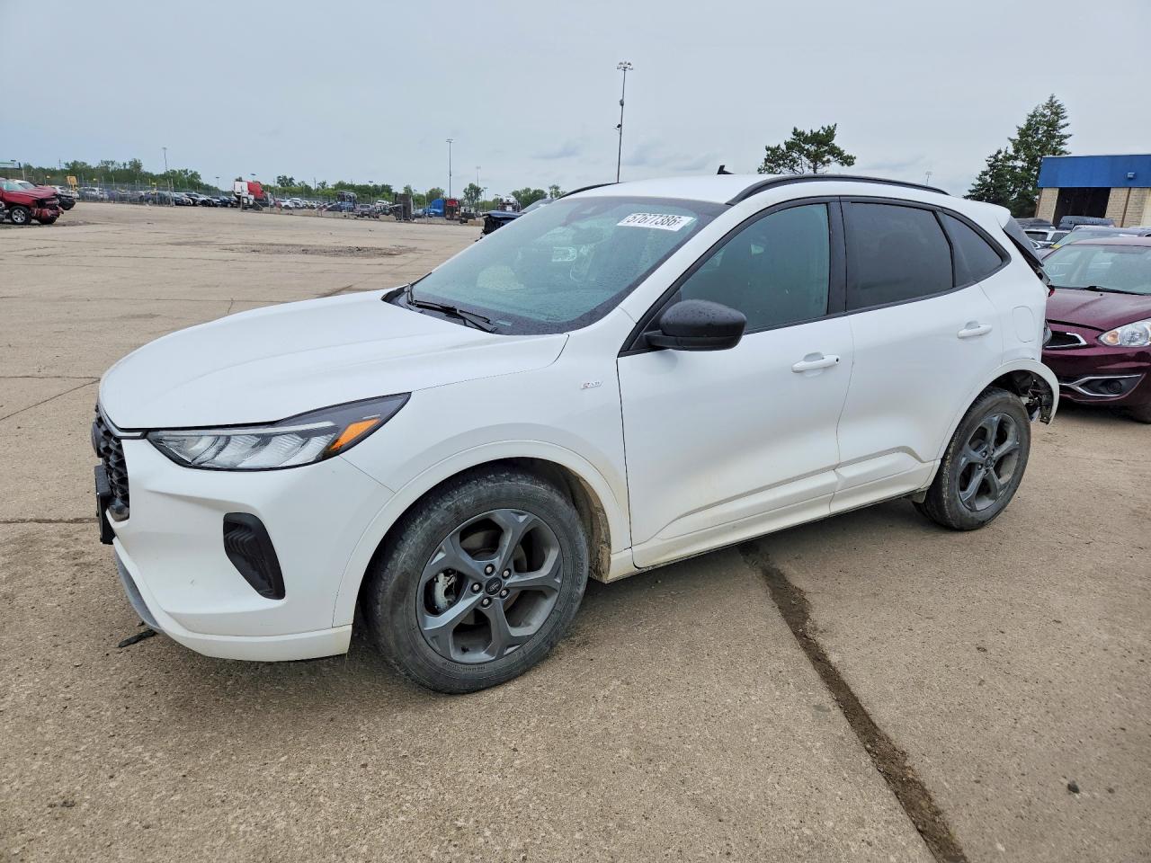 2023 Ford Escape St Line White vin: 1FMCU0MN8PUA79570