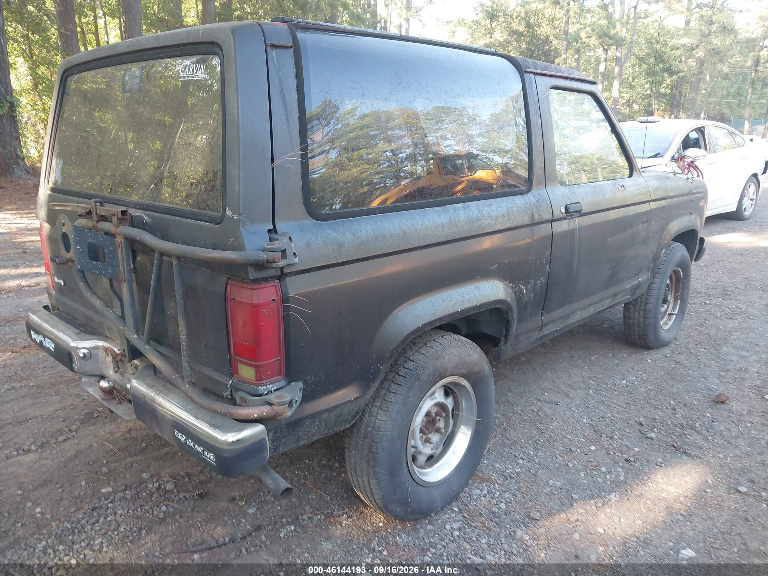 1988 Ford Bronco Ii Black vin: 1FMCU12T6JUD32707