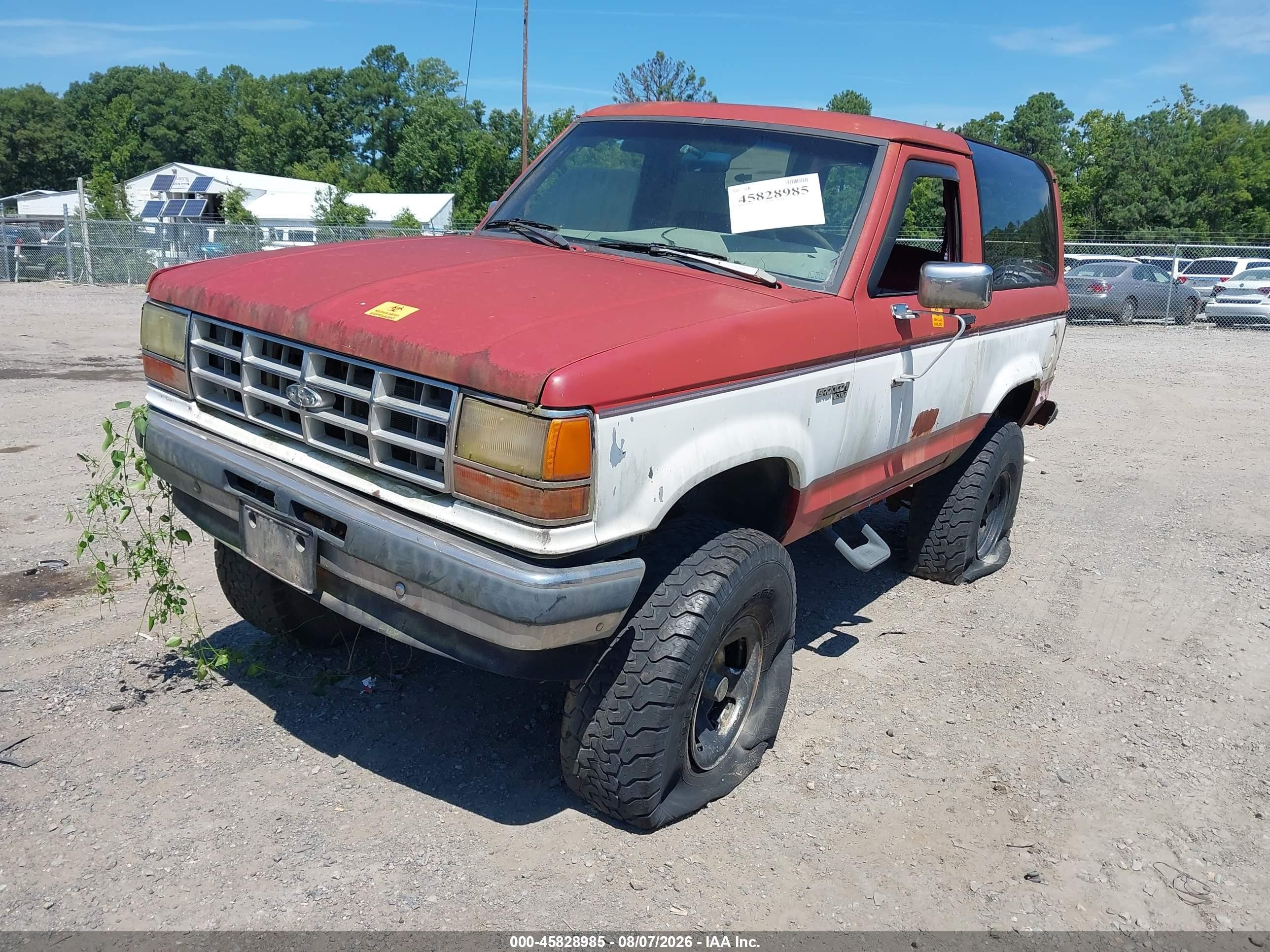 1990 Ford Bronco Ii   Red vin: 1FMCU14T0LUA63197