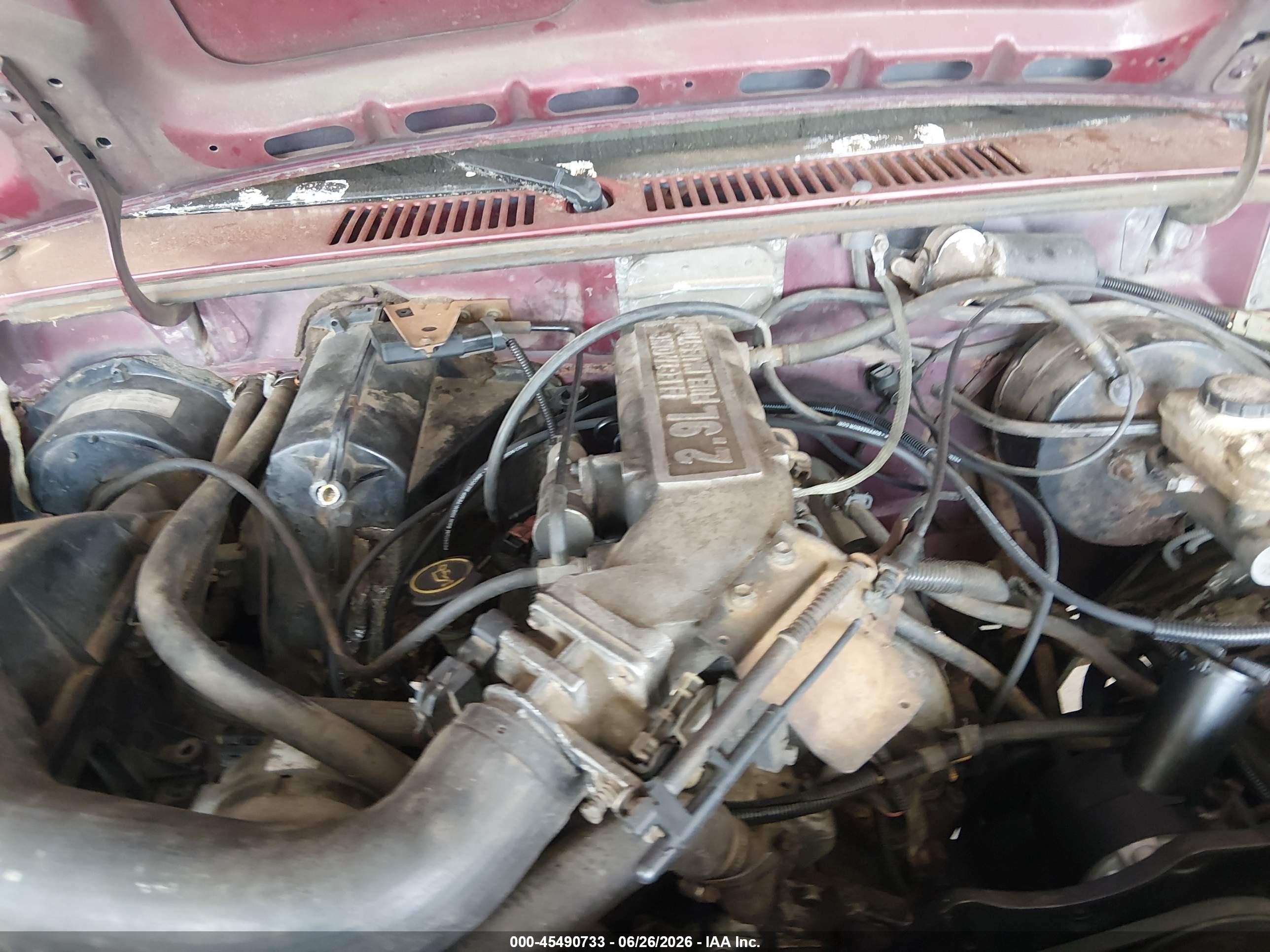 1988 Ford Bronco Ii   Burgundy vin: 1FMCU14T8JUB63822