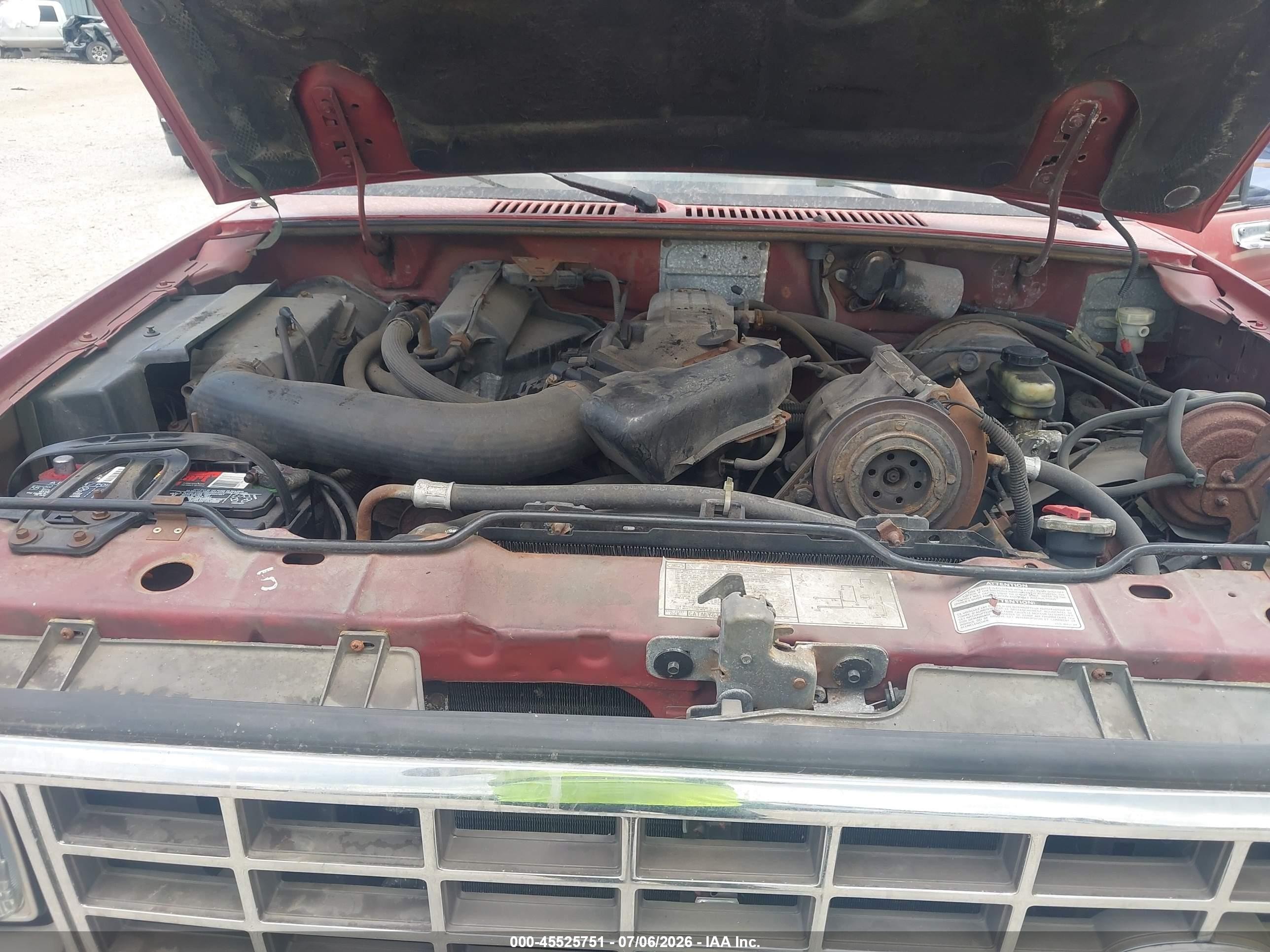 1987 Ford Bronco Ii   Red vin: 1FMCU14TXHUC38112