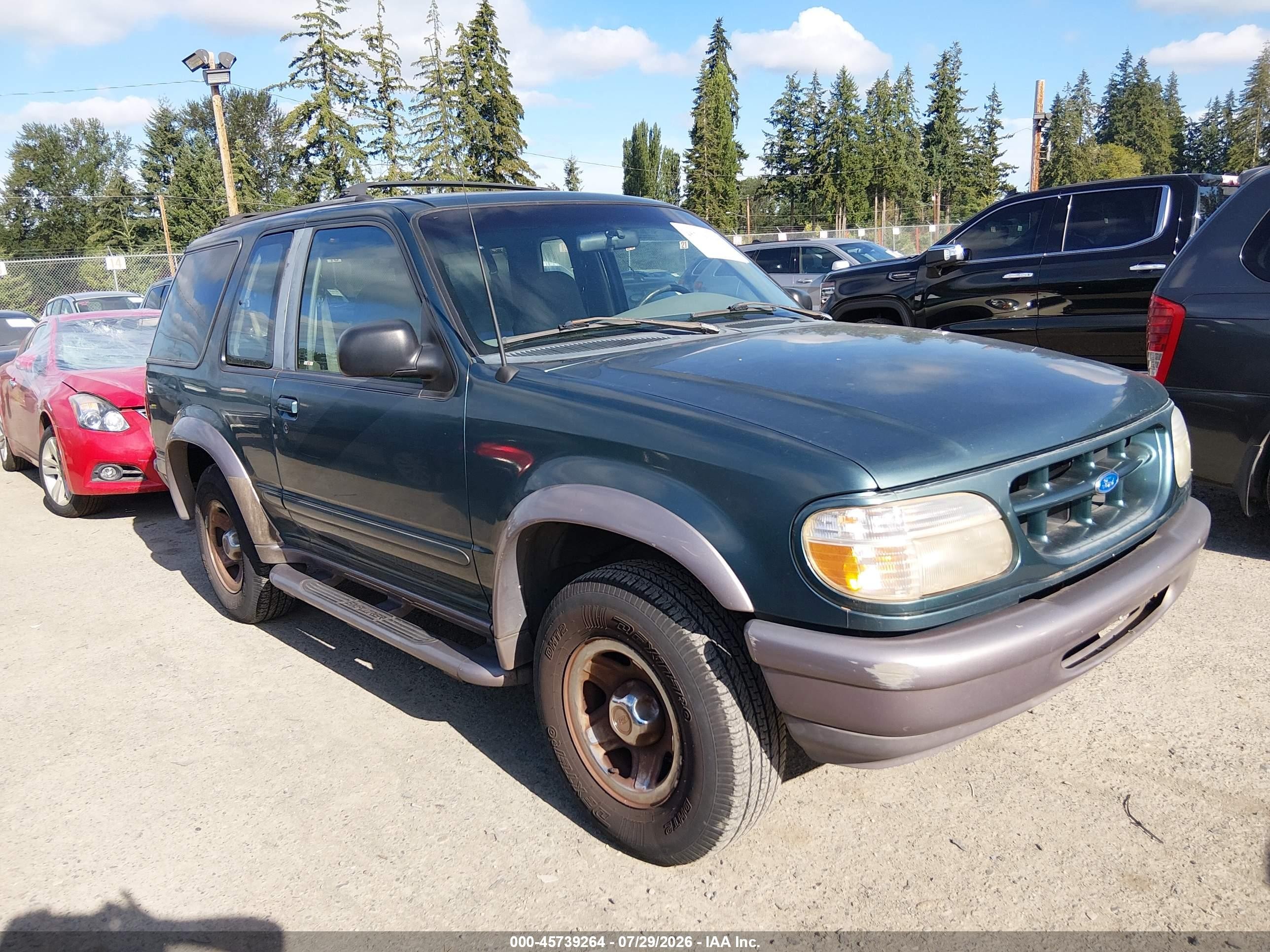 1997 Ford Explorer Sport/xl Зеленый vin: 1FMCU22XXVUD03760