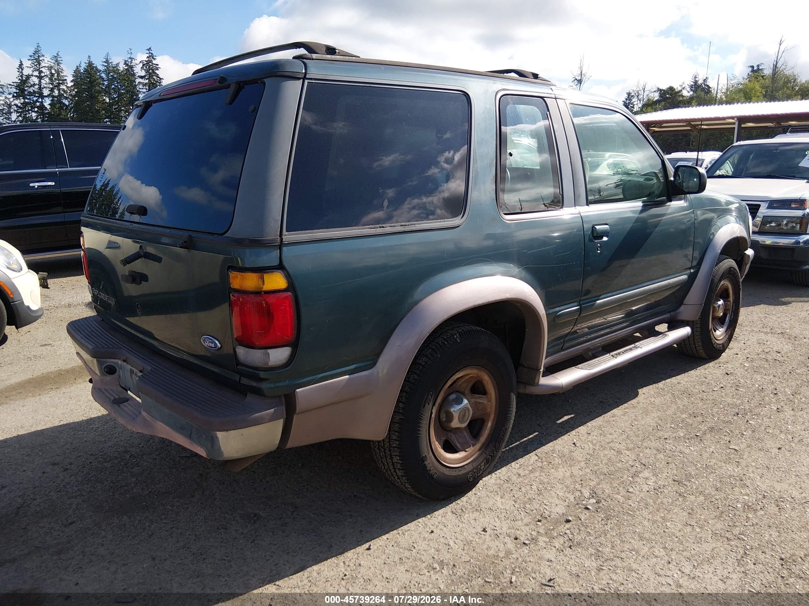 1997 Ford Explorer Sport/xl Зеленый vin: 1FMCU22XXVUD03760