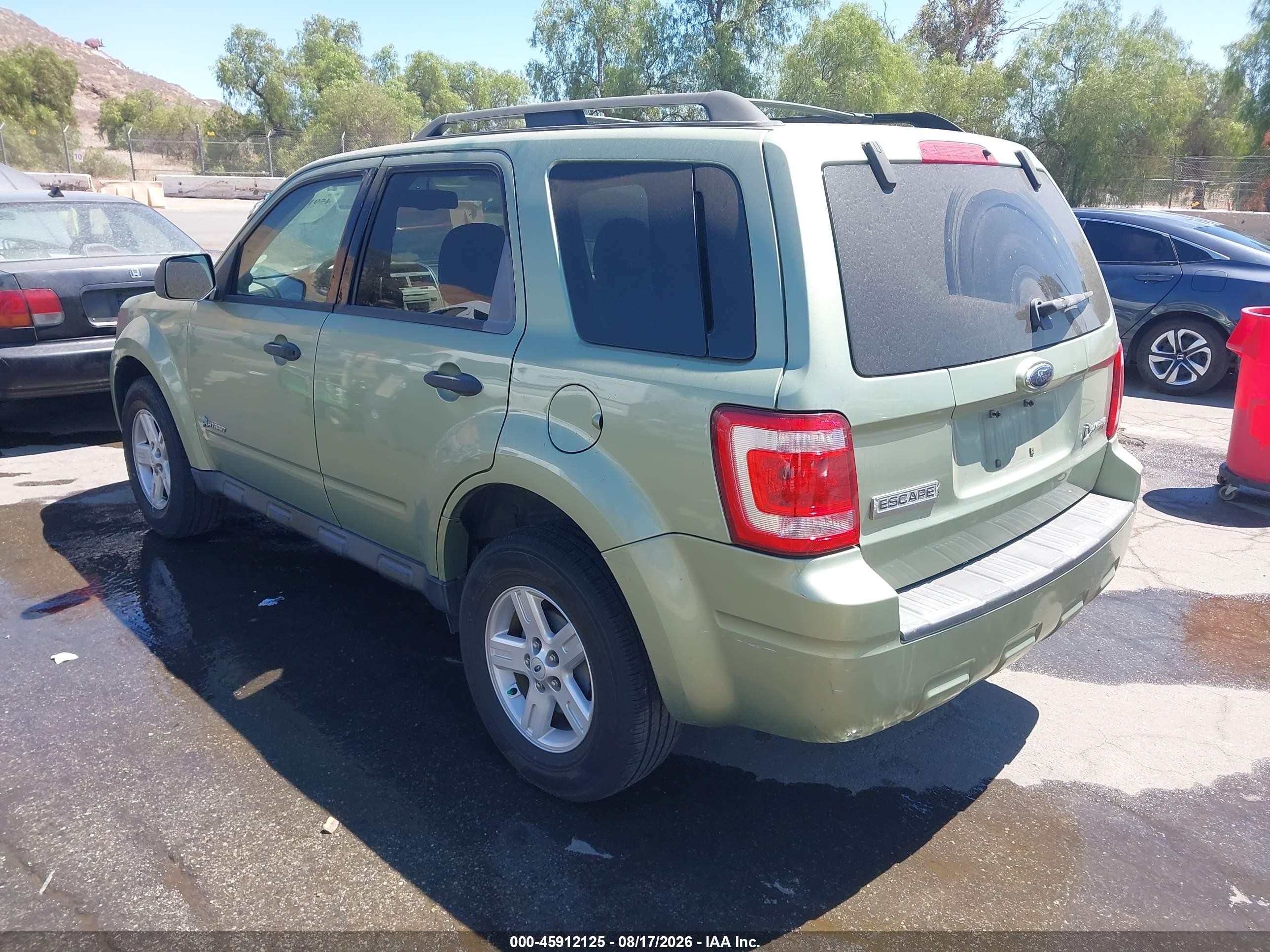2009 Ford Escape Hybrid Limited Green vin: 1FMCU49319KA07820