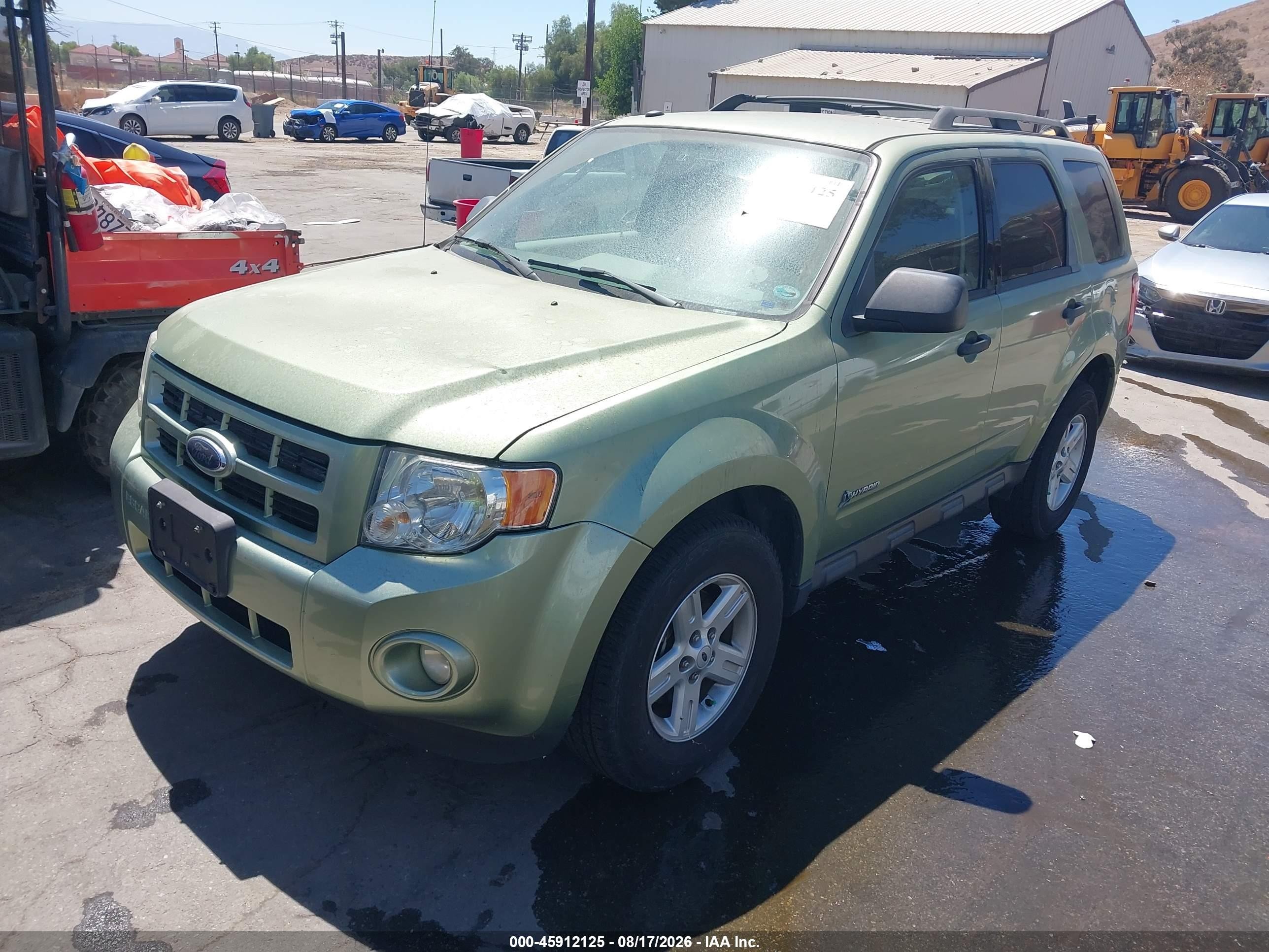2009 Ford Escape Hybrid Limited Green vin: 1FMCU49319KA07820