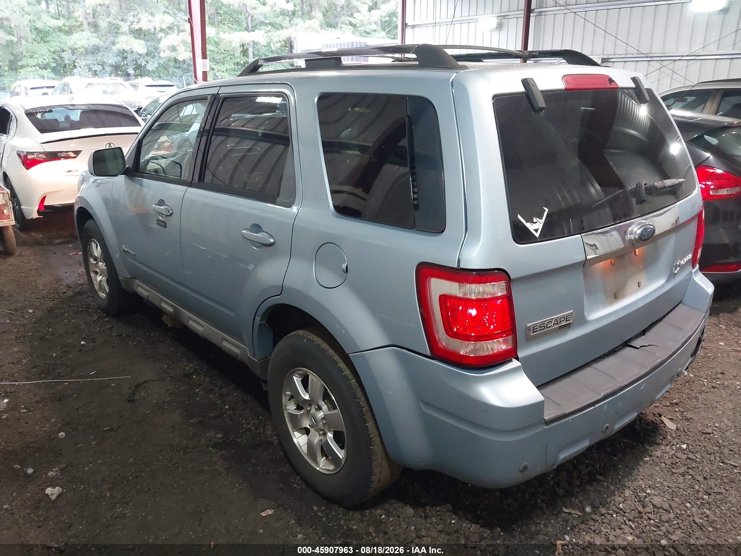 2009 Ford Escape Hybrid Limited Light Blue vin: 1FMCU49319KA56225