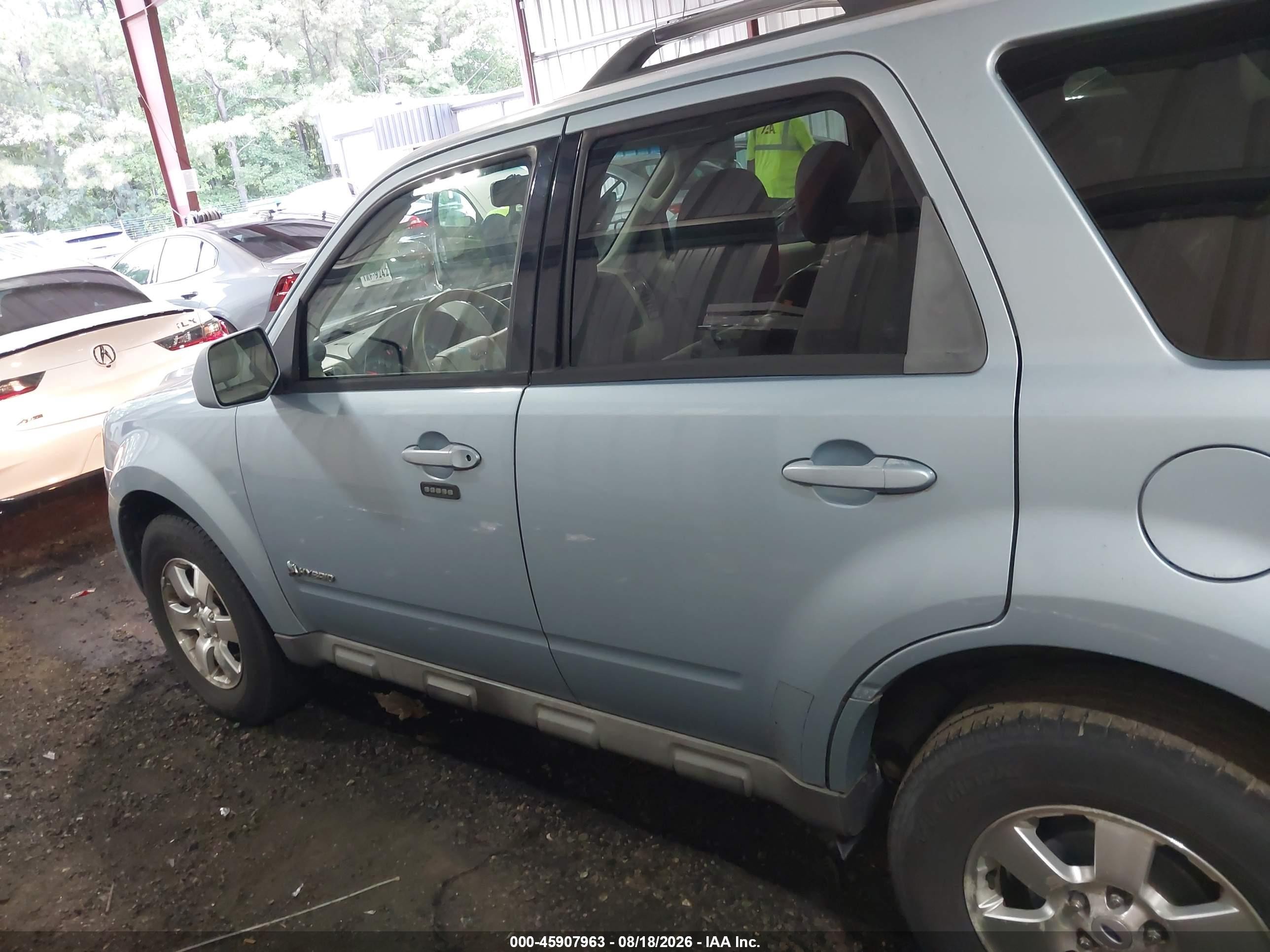 2009 Ford Escape Hybrid Limited Light Blue vin: 1FMCU49319KA56225