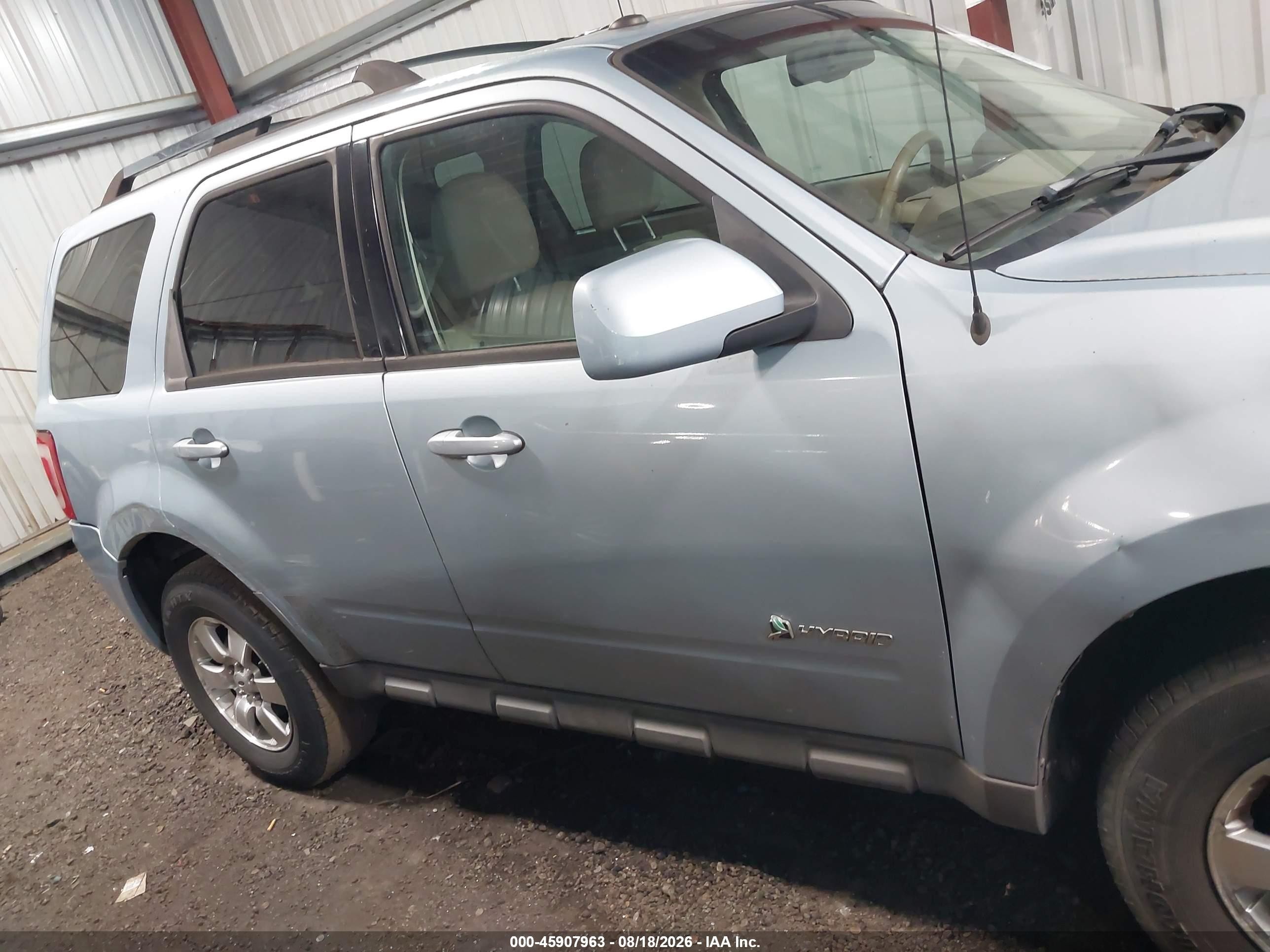 2009 Ford Escape Hybrid Limited Light Blue vin: 1FMCU49319KA56225