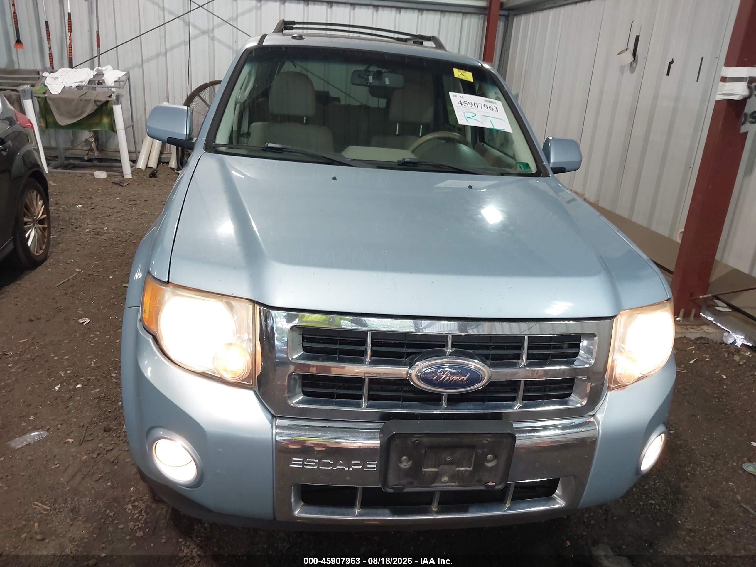 2009 Ford Escape Hybrid Limited Light Blue vin: 1FMCU49319KA56225