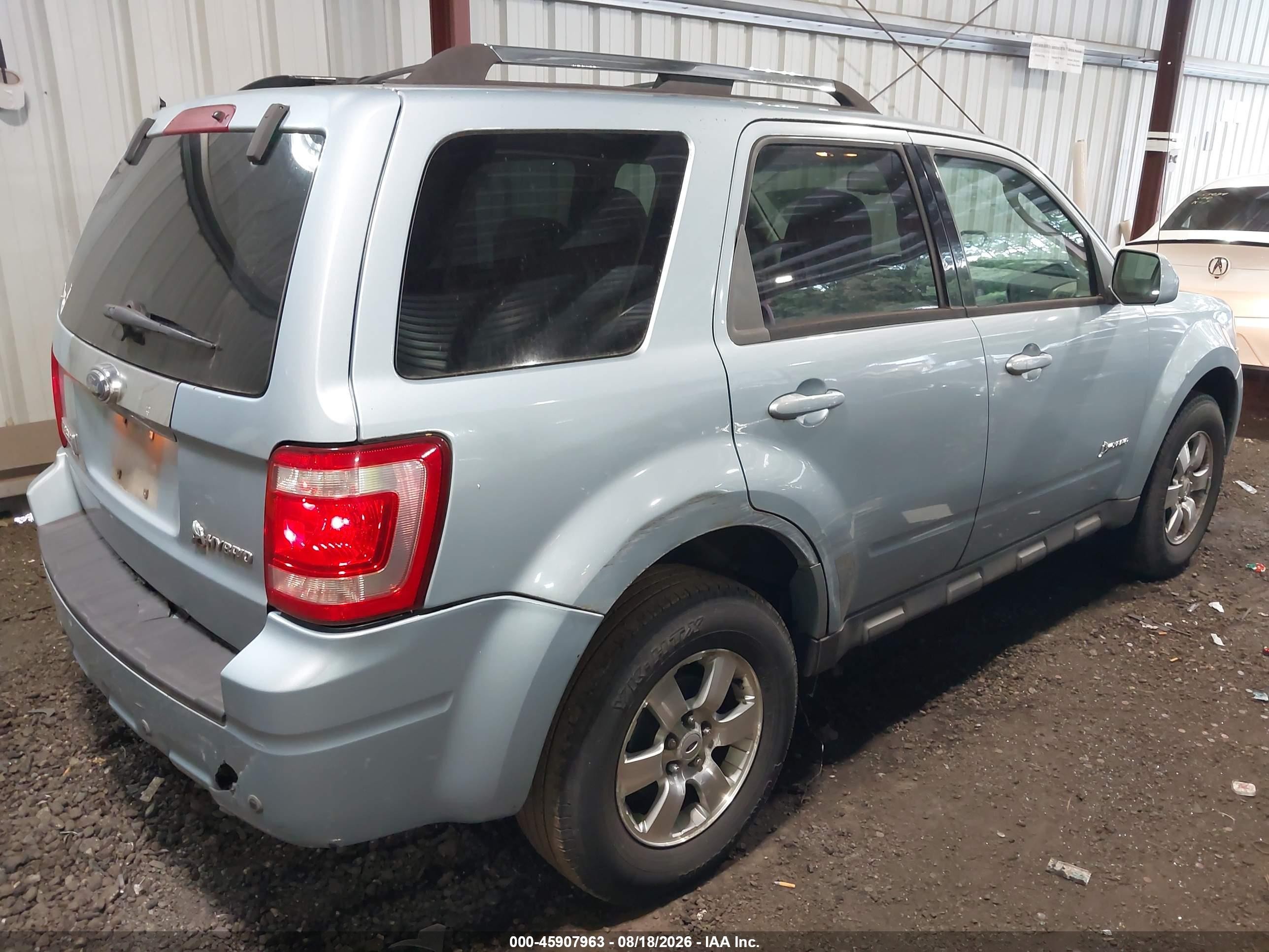 2009 Ford Escape Hybrid Limited Light Blue vin: 1FMCU49319KA56225