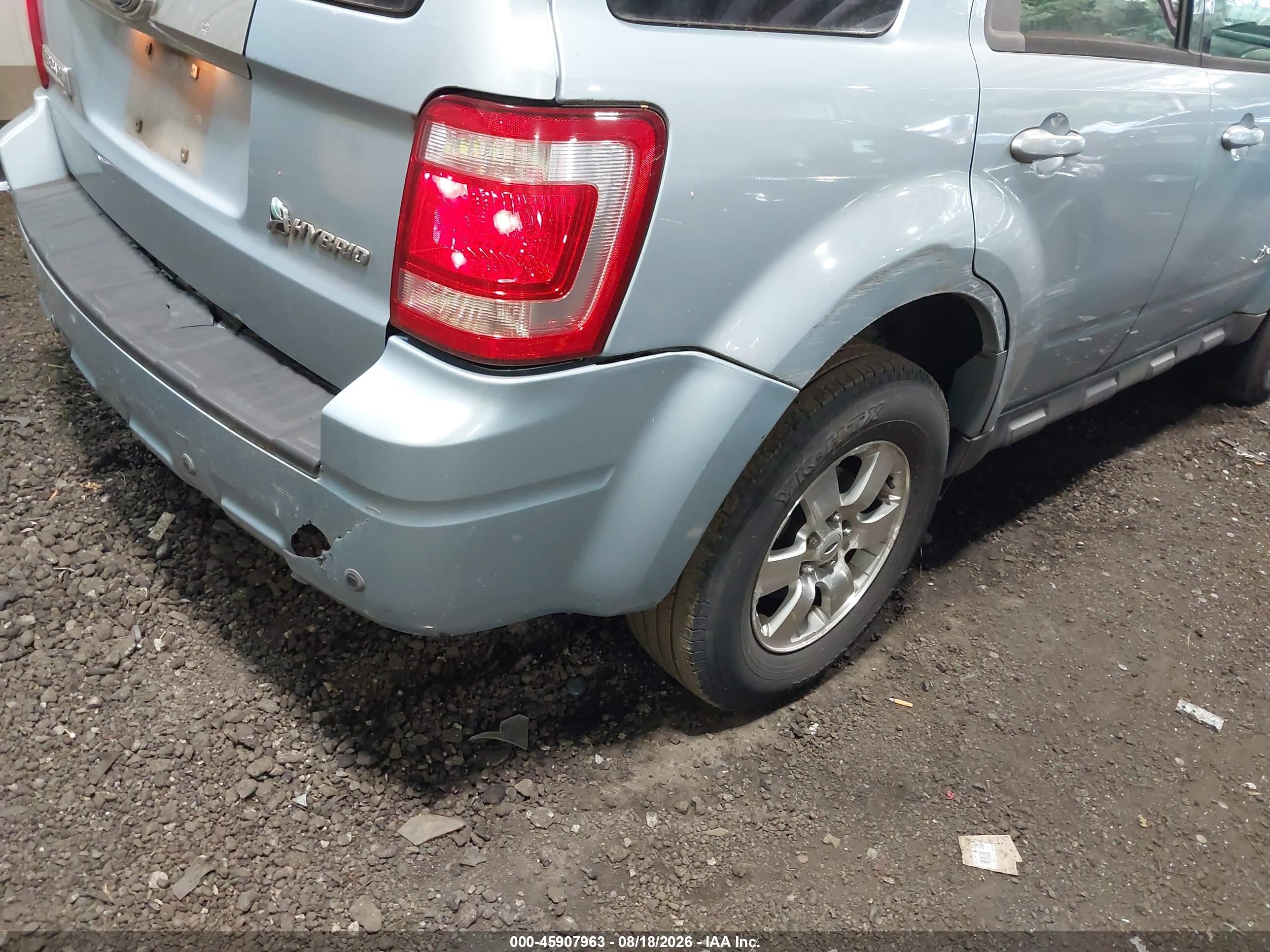 2009 Ford Escape Hybrid Limited Light Blue vin: 1FMCU49319KA56225