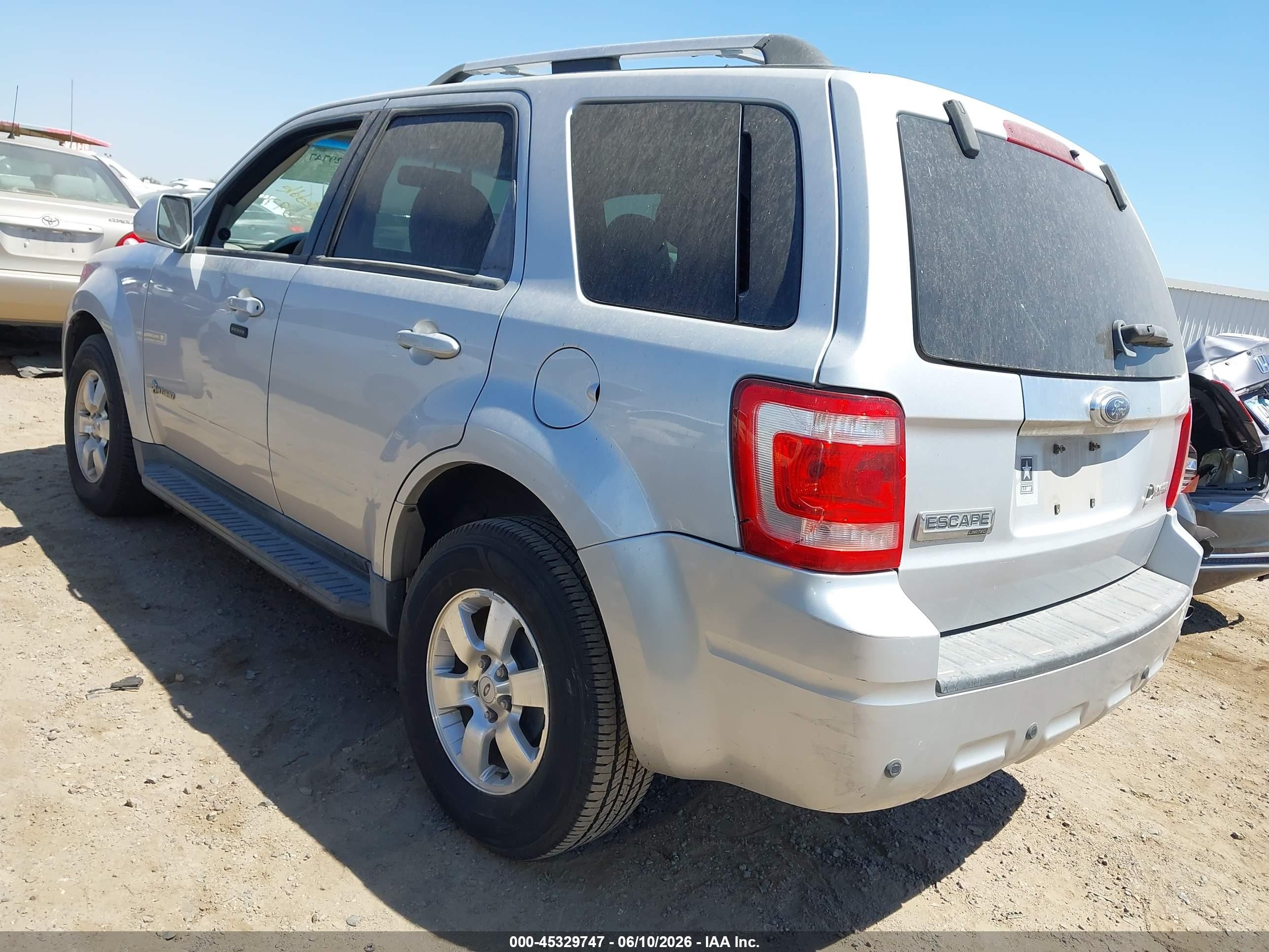 2009 Ford Escape Hybrid Limited Silver vin: 1FMCU49329KA80324