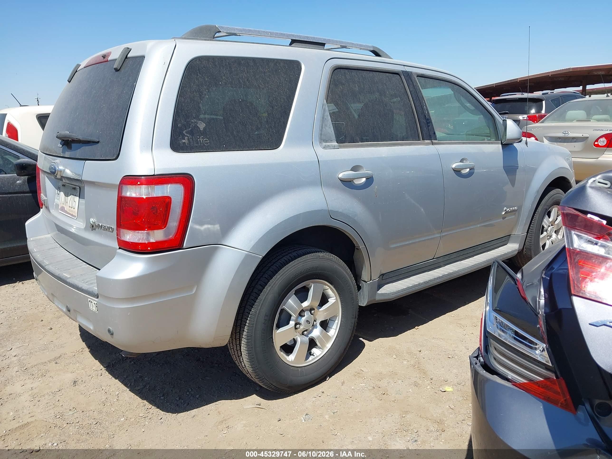 2009 Ford Escape Hybrid Limited Silver vin: 1FMCU49329KA80324