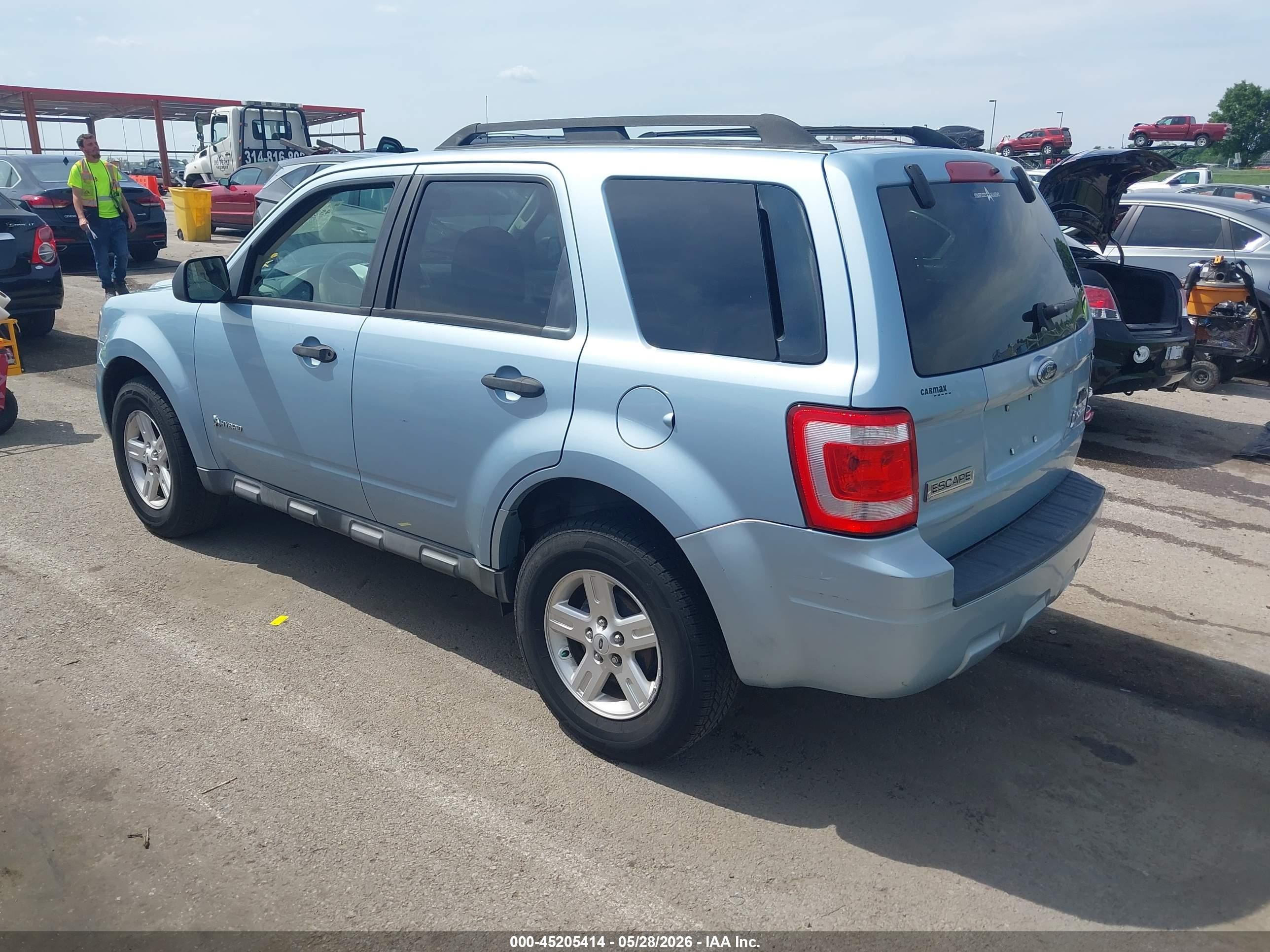 2009 Ford Escape Hybrid Limited Blue vin: 1FMCU49329KC57048