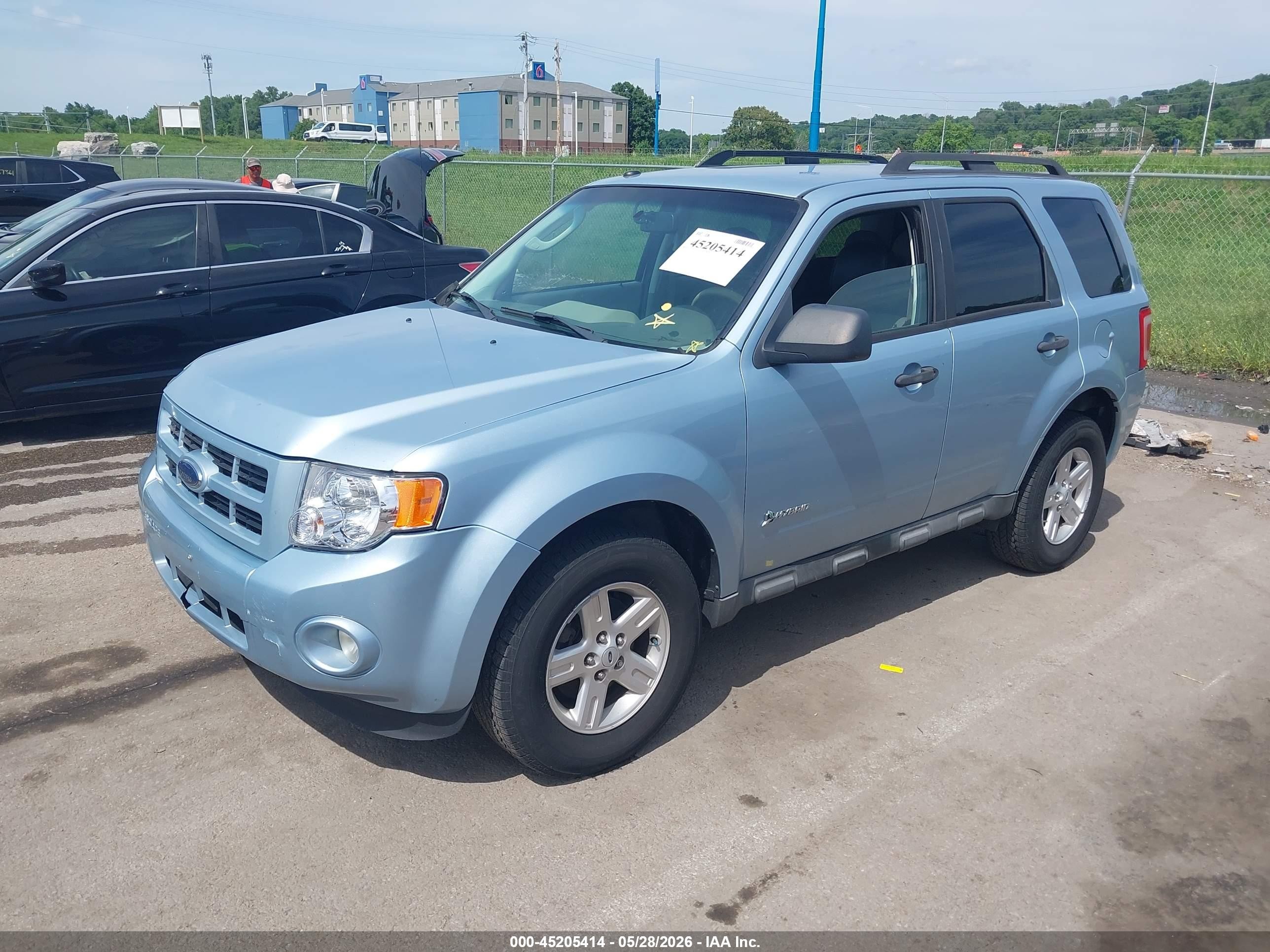 2009 Ford Escape Hybrid Limited Blue vin: 1FMCU49329KC57048