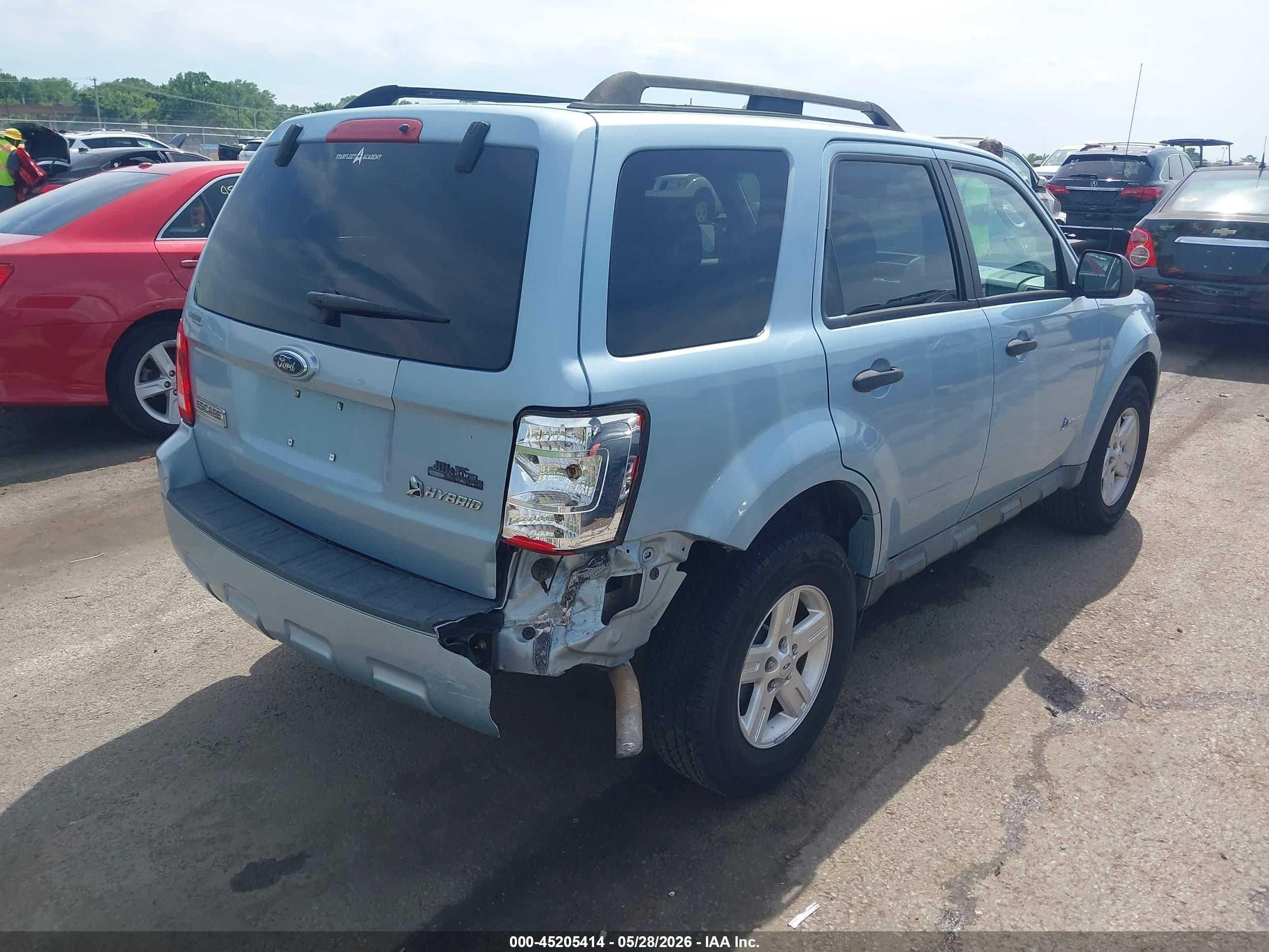 2009 Ford Escape Hybrid Limited Blue vin: 1FMCU49329KC57048