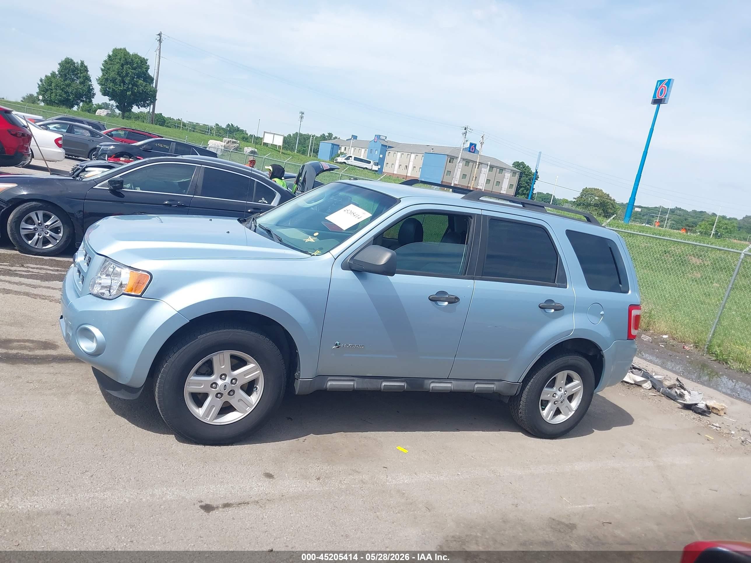 2009 Ford Escape Hybrid Limited Blue vin: 1FMCU49329KC57048