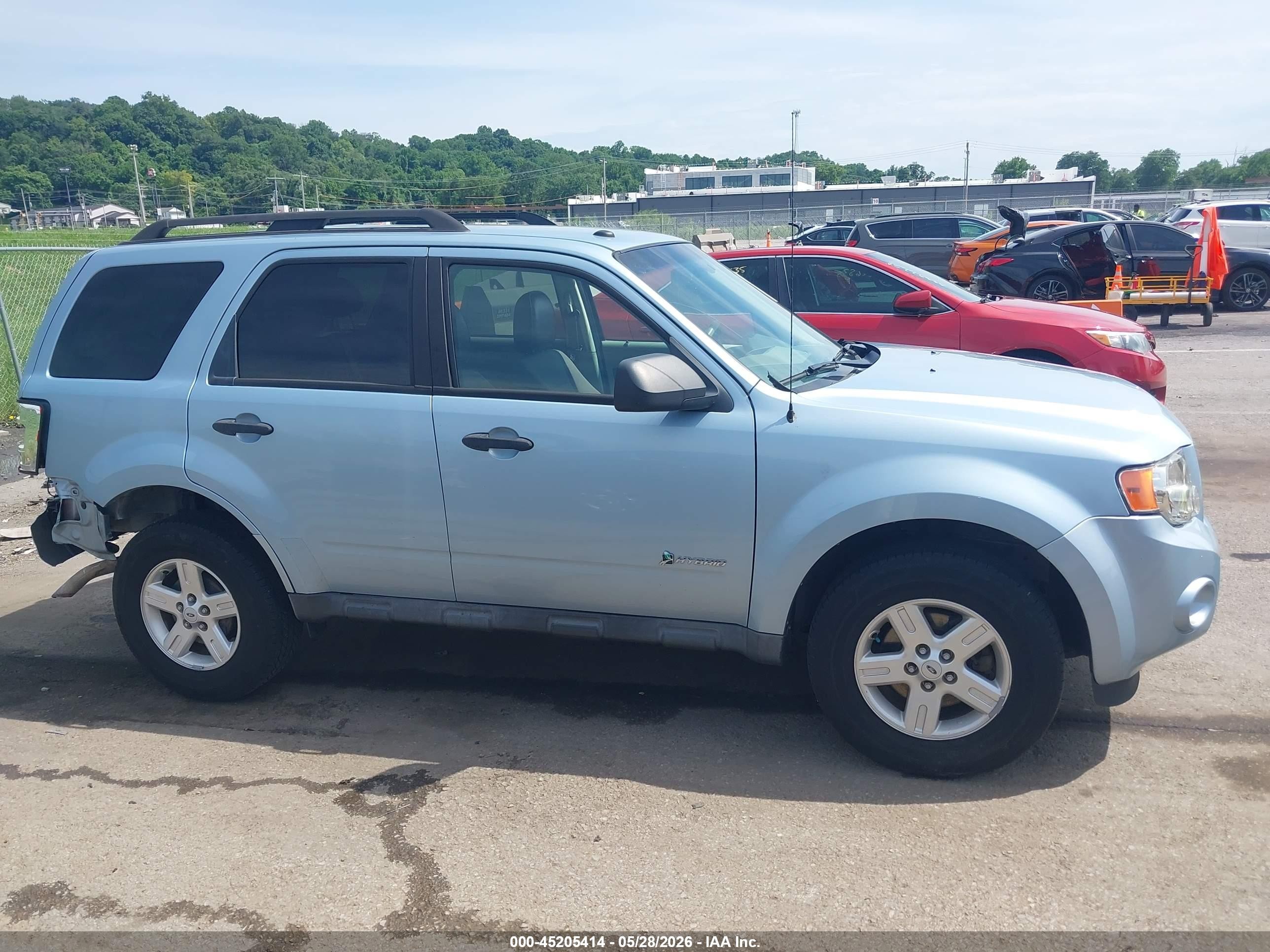 2009 Ford Escape Hybrid Limited Blue vin: 1FMCU49329KC57048
