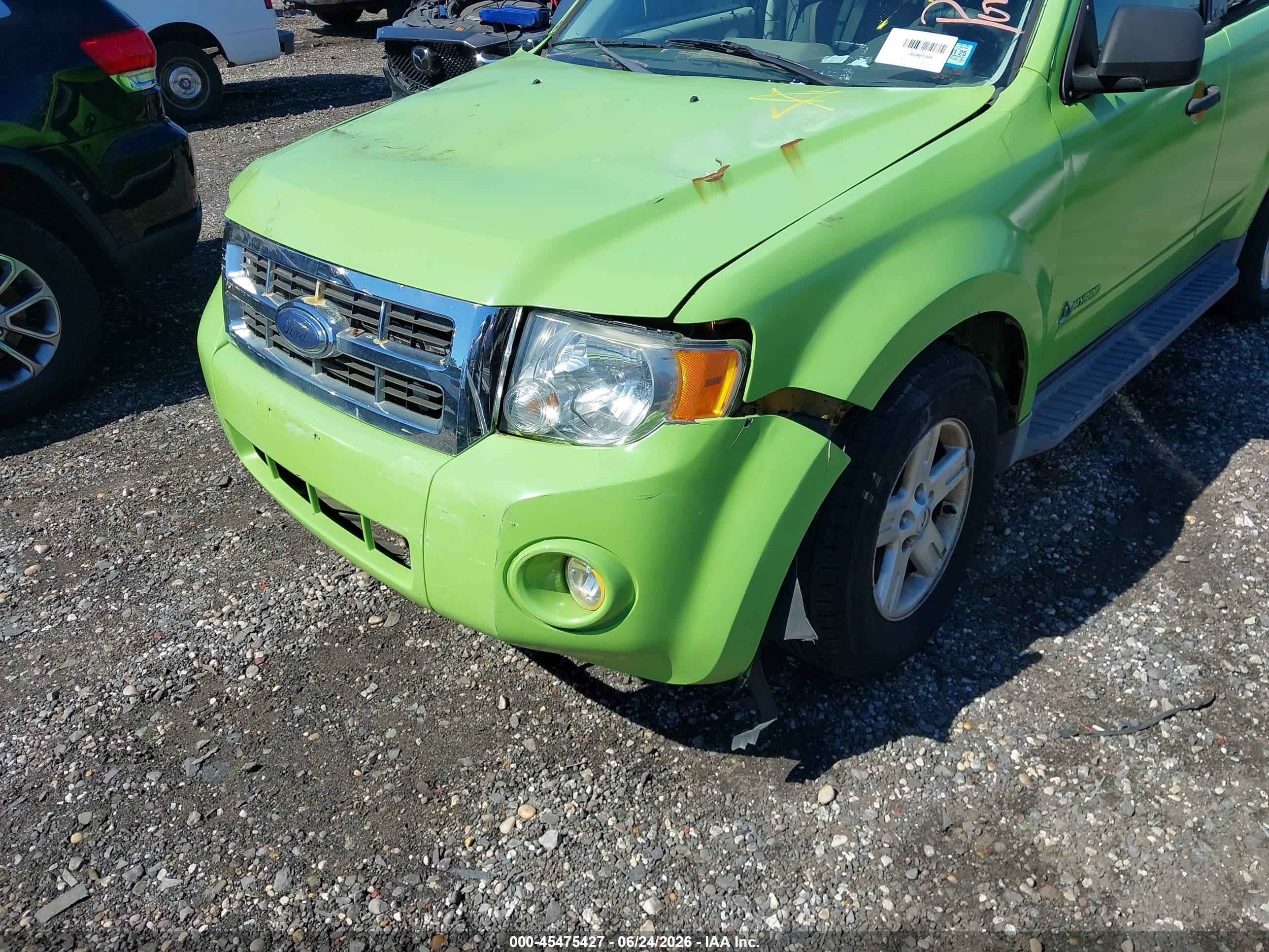 2009 Ford Escape Hybrid Limited Green vin: 1FMCU49329KD02487