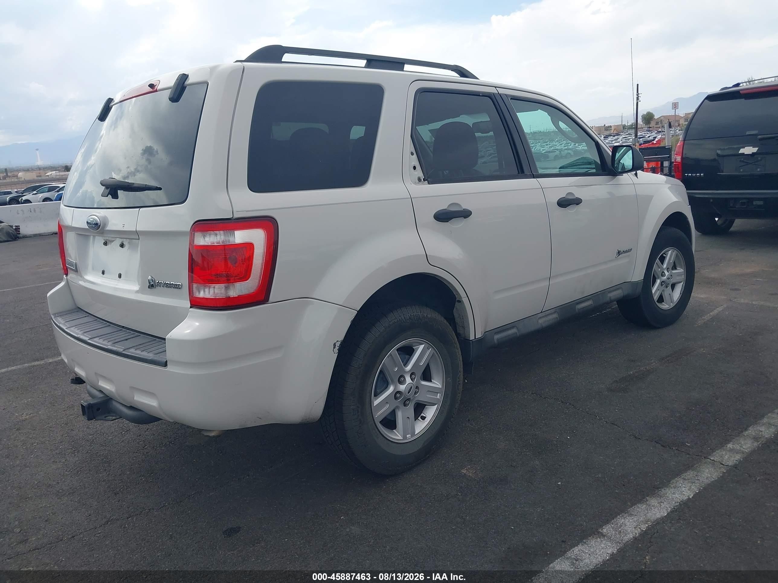 2009 Ford Escape Hybrid Limited Белый vin: 1FMCU49349KA49589
