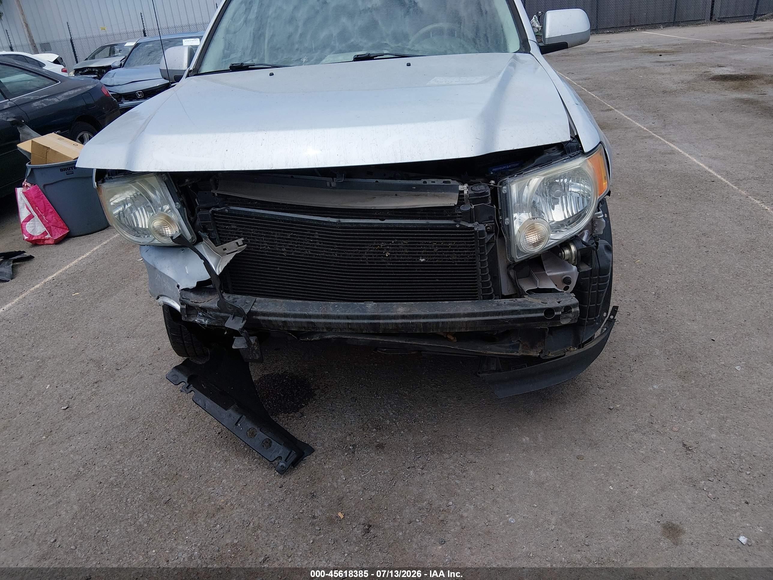 2009 Ford Escape Hybrid Limited Серебряный vin: 1FMCU49369KA07280
