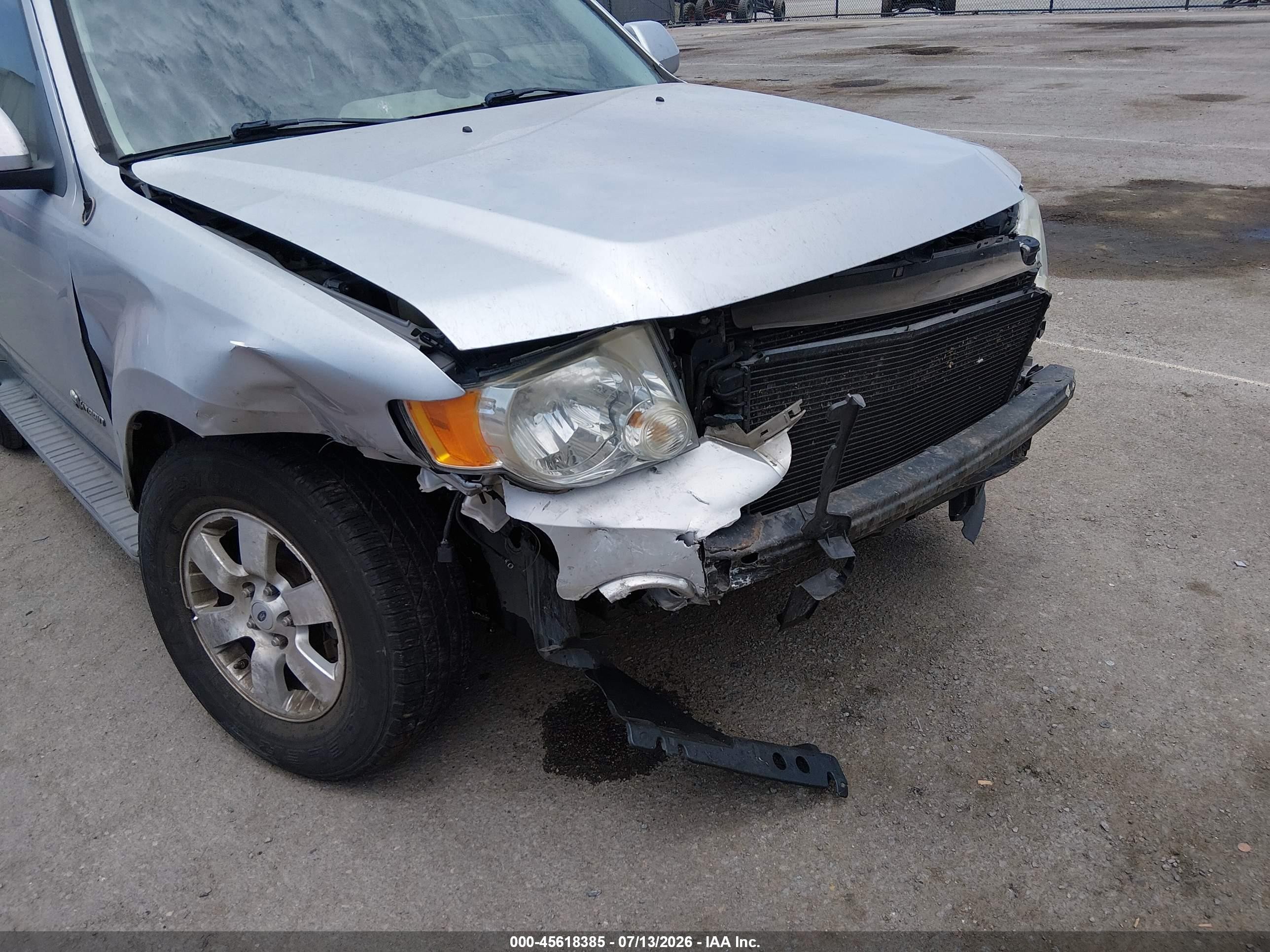 2009 Ford Escape Hybrid Limited Серебряный vin: 1FMCU49369KA07280