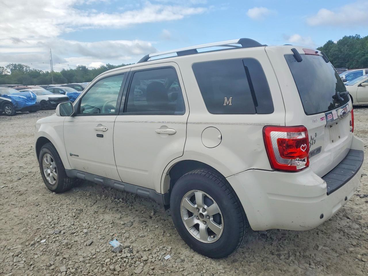 2009 Ford Escape Hybrid White vin: 1FMCU49379KB39268