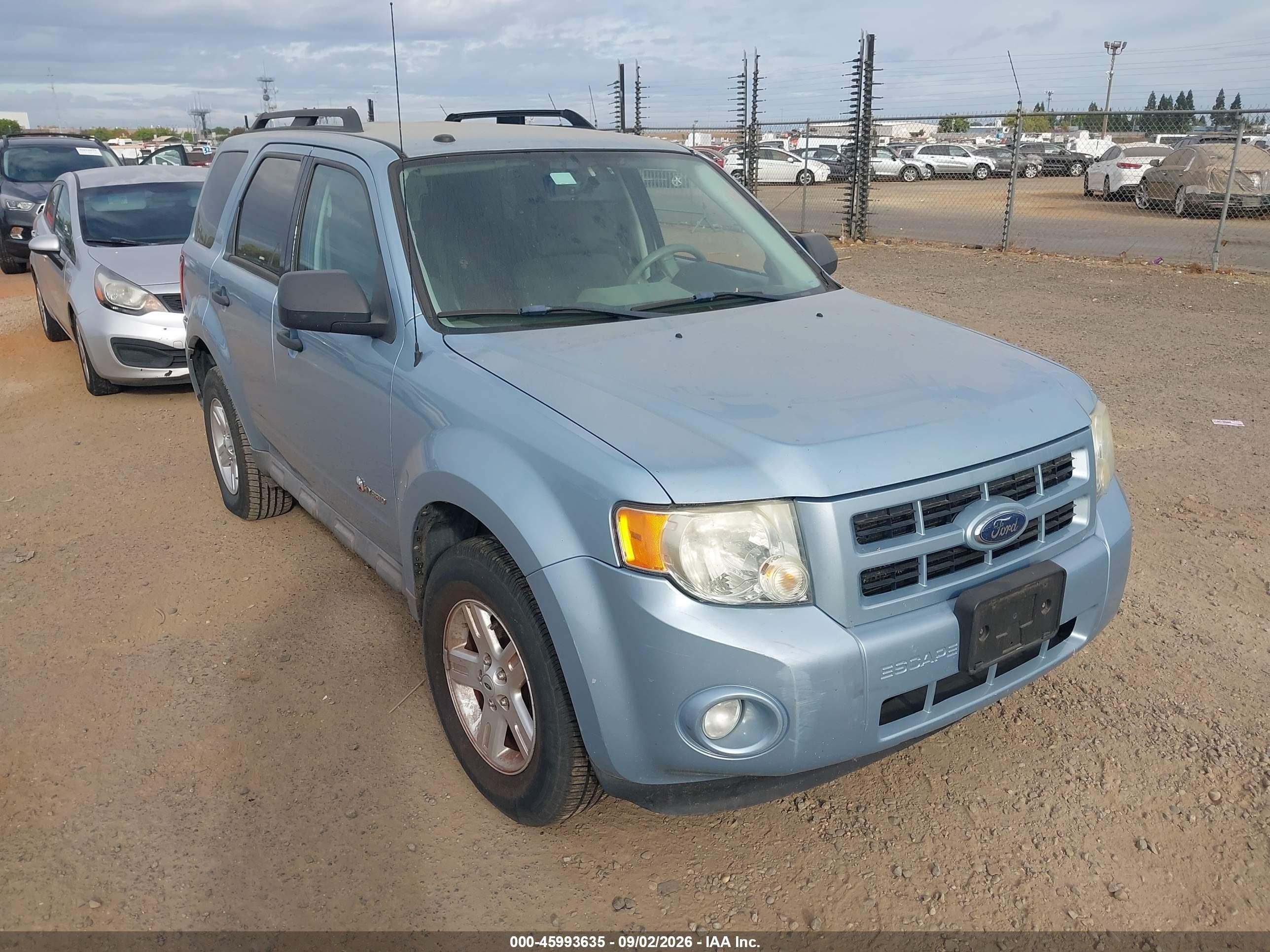 2009 Ford Escape Hybrid   Синий vin: 1FMCU49389KB96160
