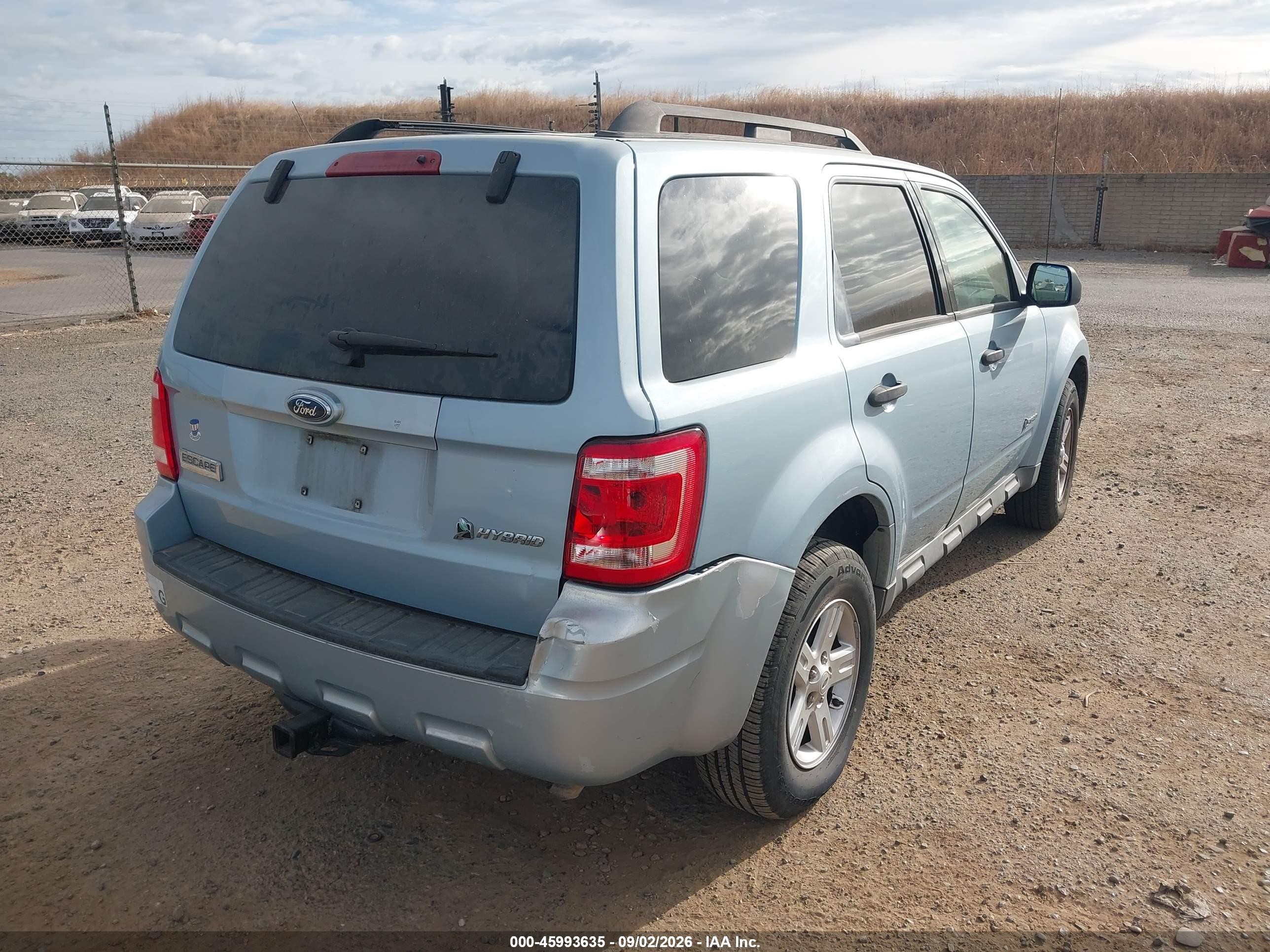 2009 Ford Escape Hybrid   Синий vin: 1FMCU49389KB96160