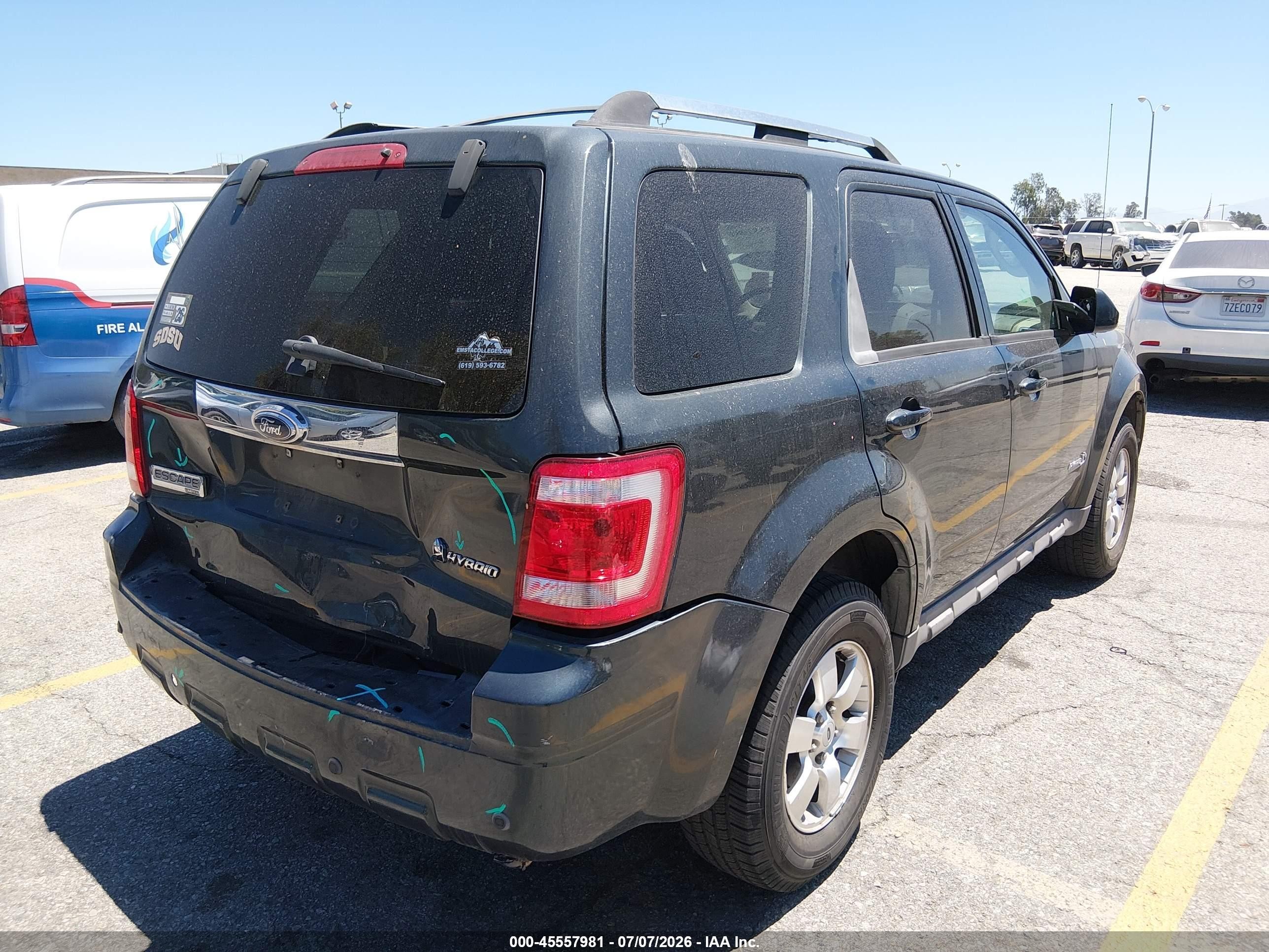 2009 Ford Escape Hybrid Limited Gray vin: 1FMCU49399KB02044