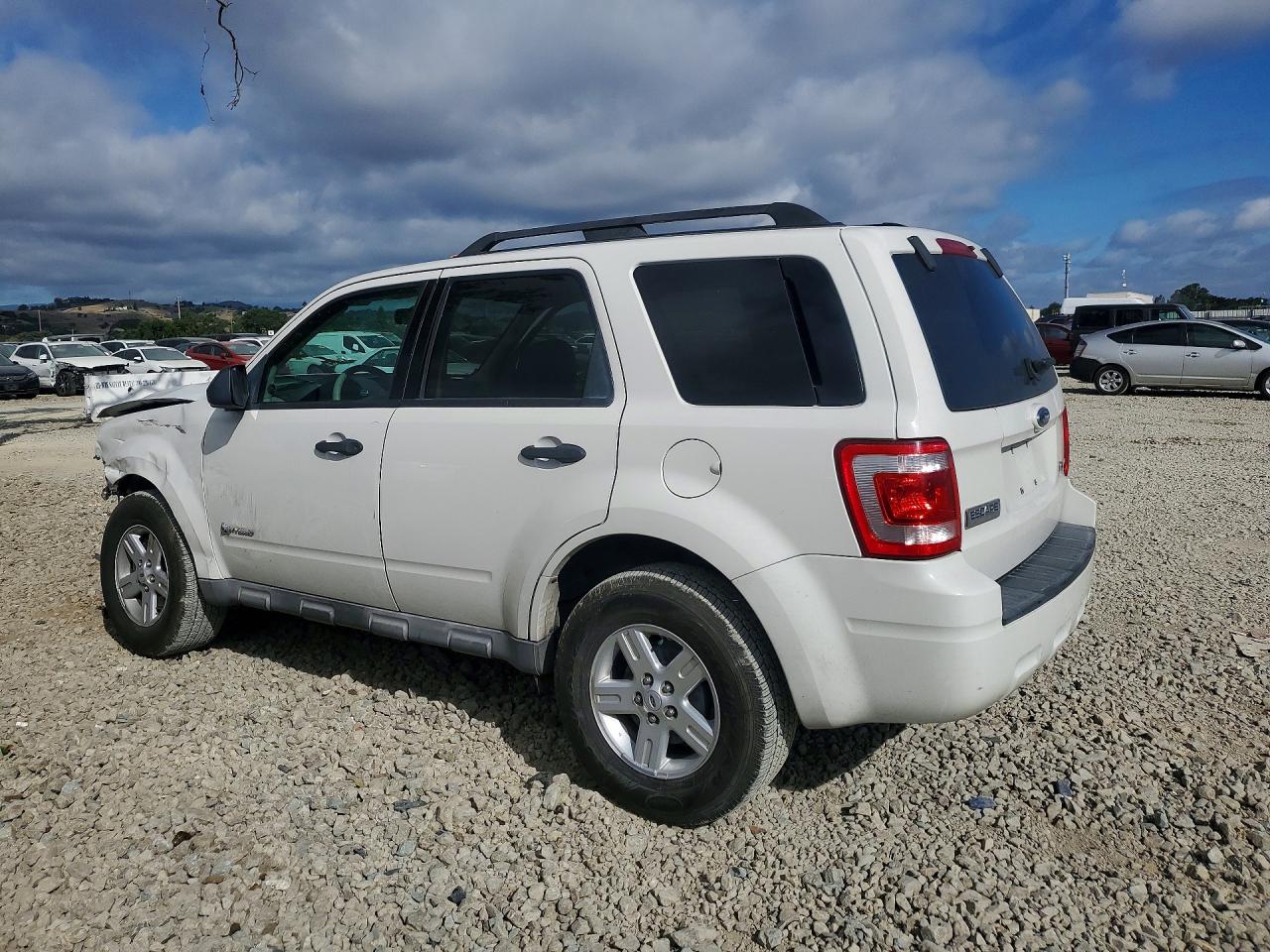 2009 Ford Escape Hybrid White vin: 1FMCU49399KB62311