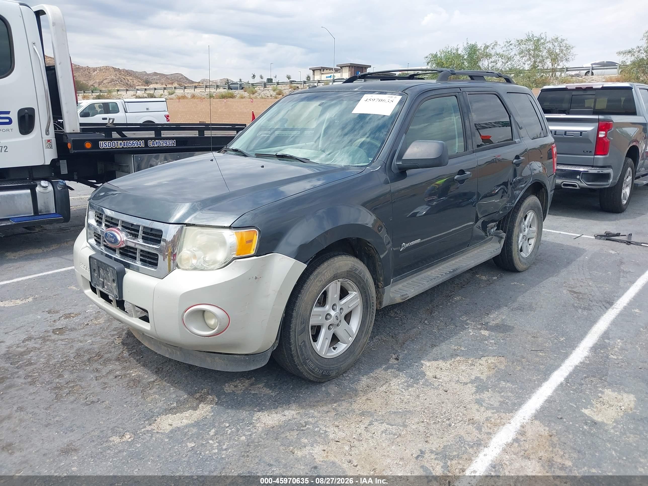 2009 Ford Escape Hybrid   Gray vin: 1FMCU49399KC97594