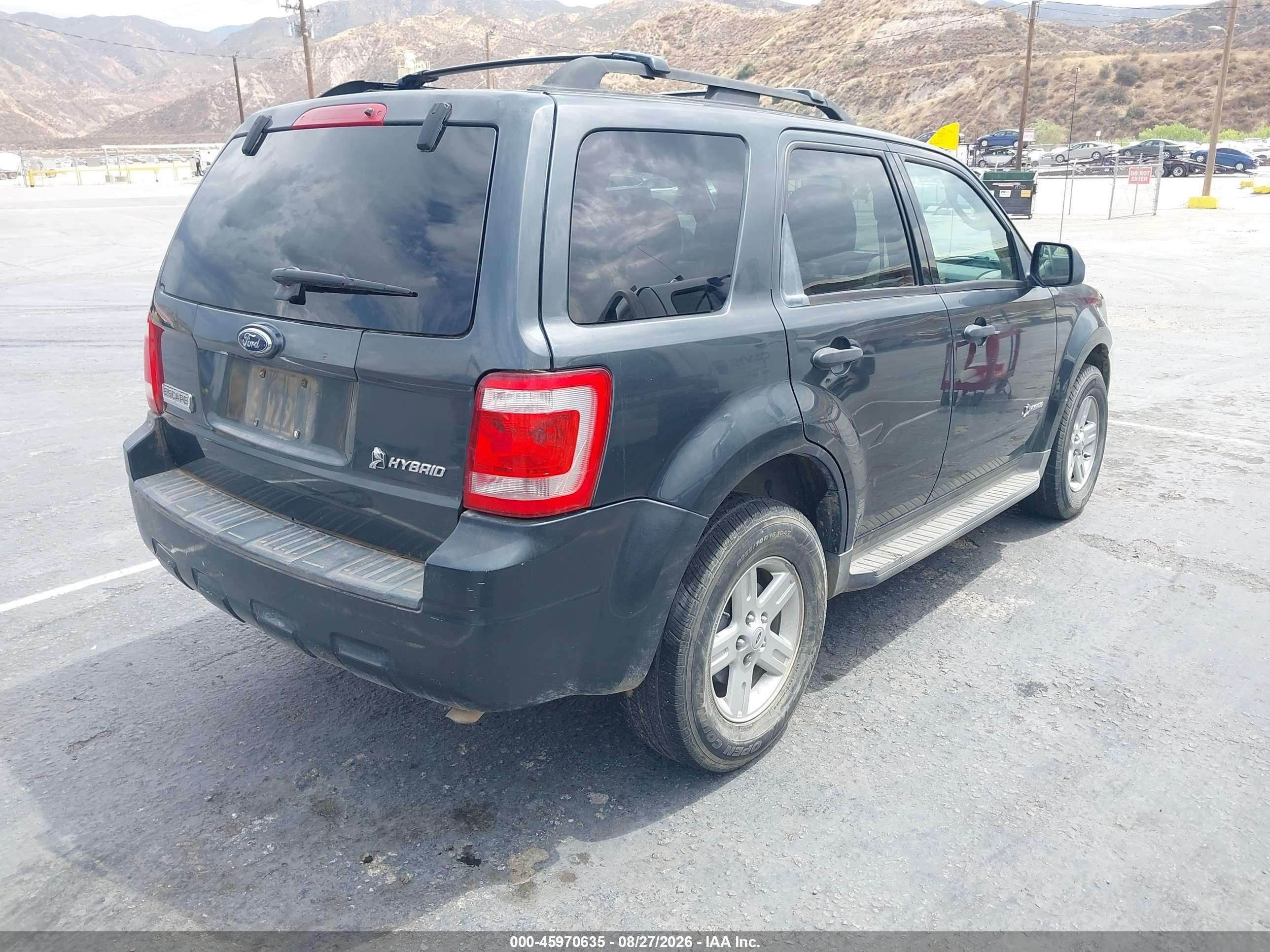 2009 Ford Escape Hybrid   Gray vin: 1FMCU49399KC97594
