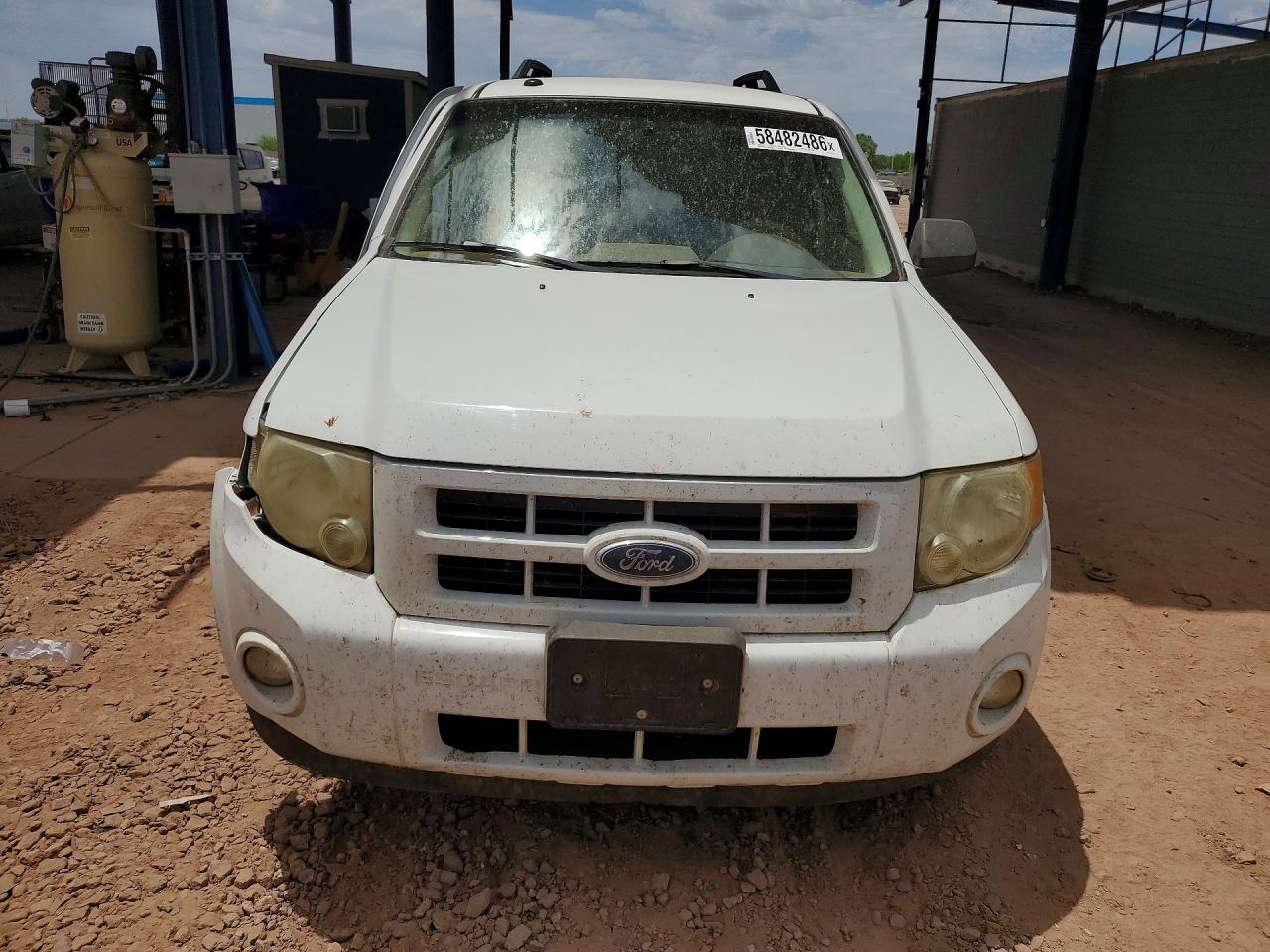 2009 Ford Escape Hybrid White vin: 1FMCU493X9KA71273