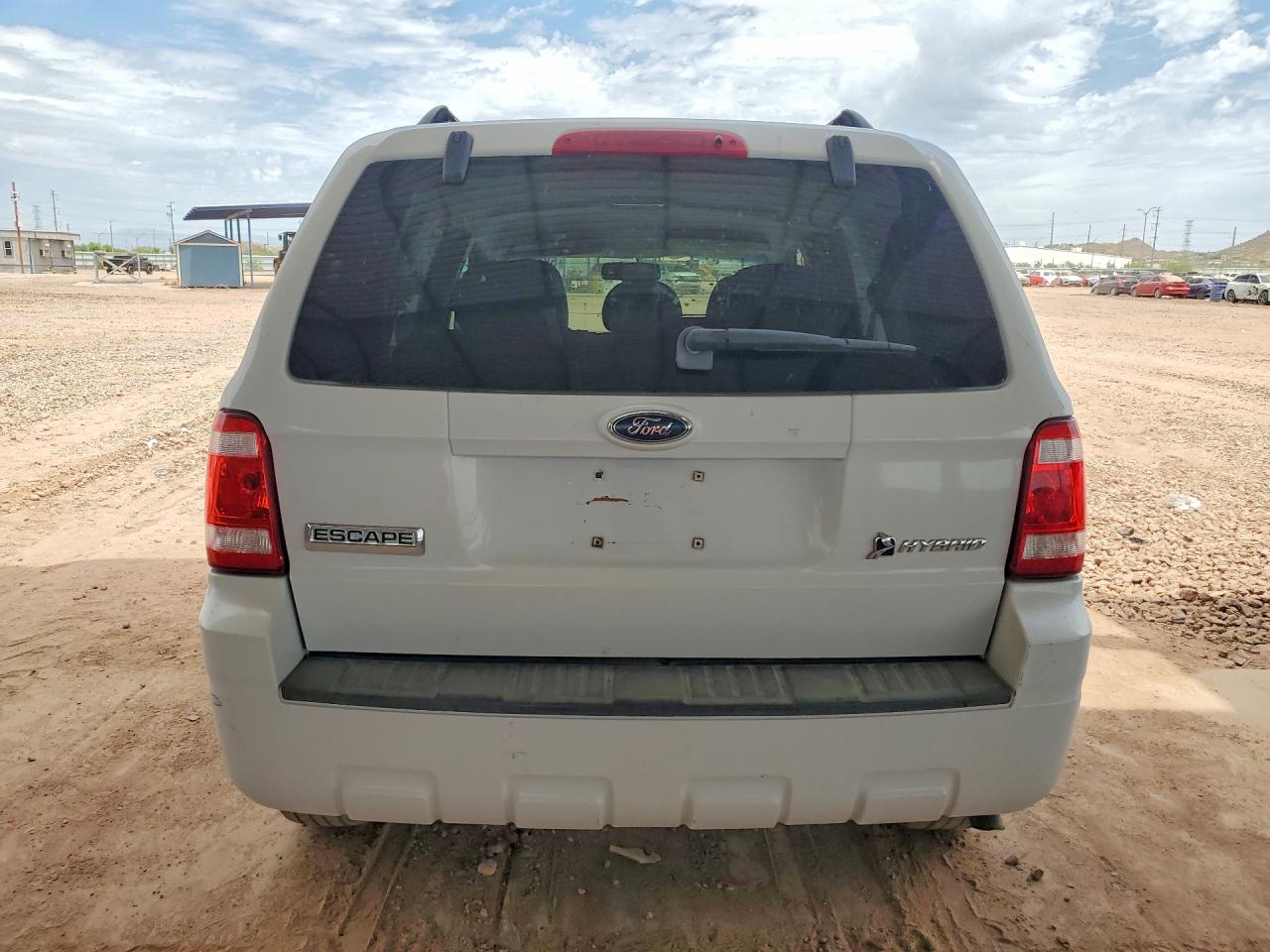 2009 Ford Escape Hybrid White vin: 1FMCU493X9KA71273