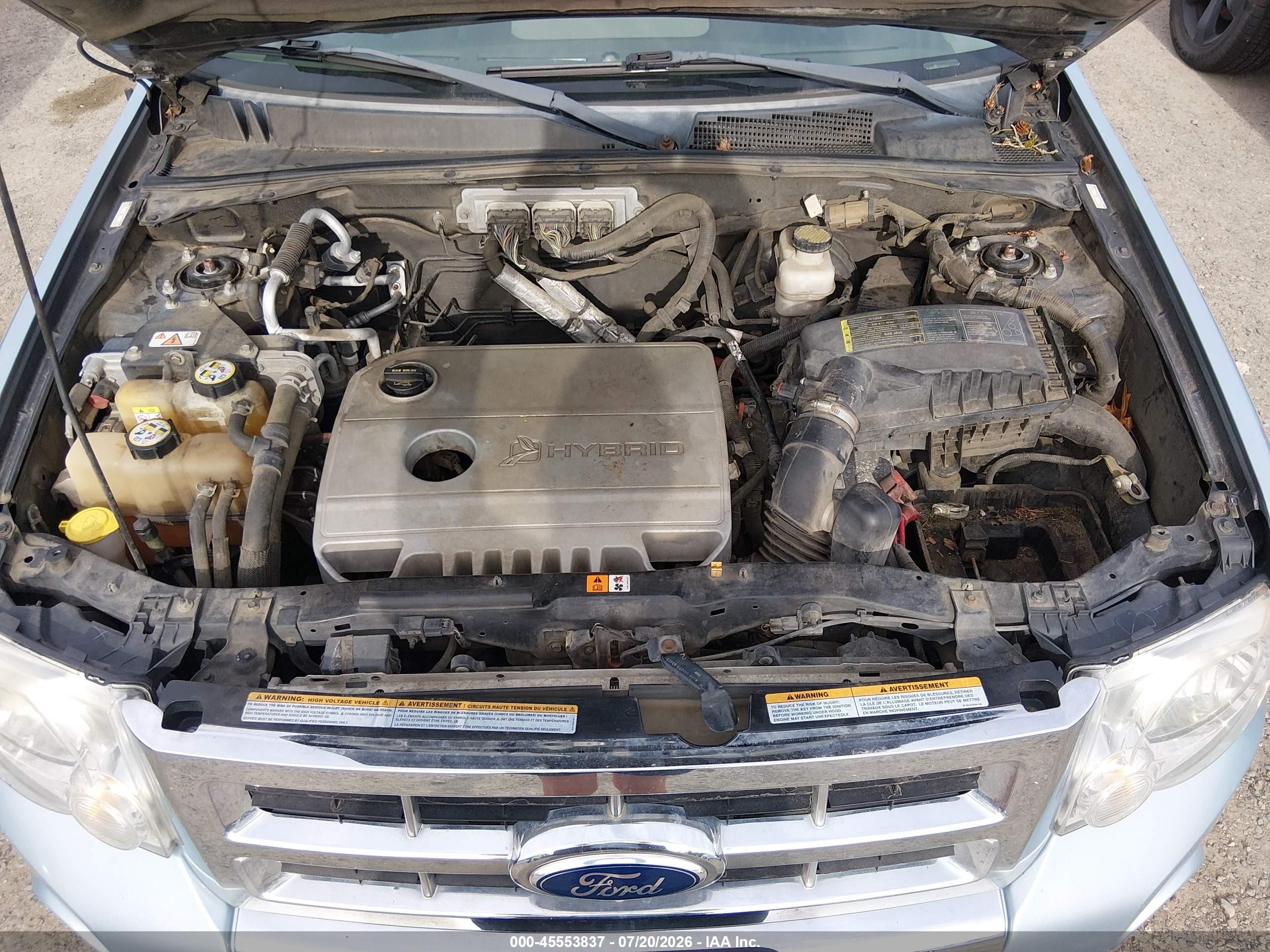 2009 Ford Escape Hybrid Limited Light Blue vin: 1FMCU493X9KA92978