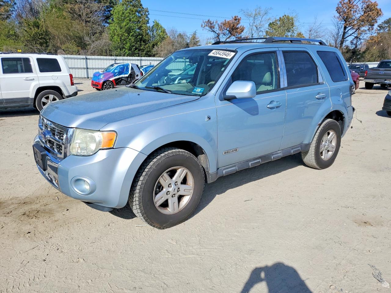 2008 Ford Escape Hev Blue vin: 1FMCU49H08KE68923