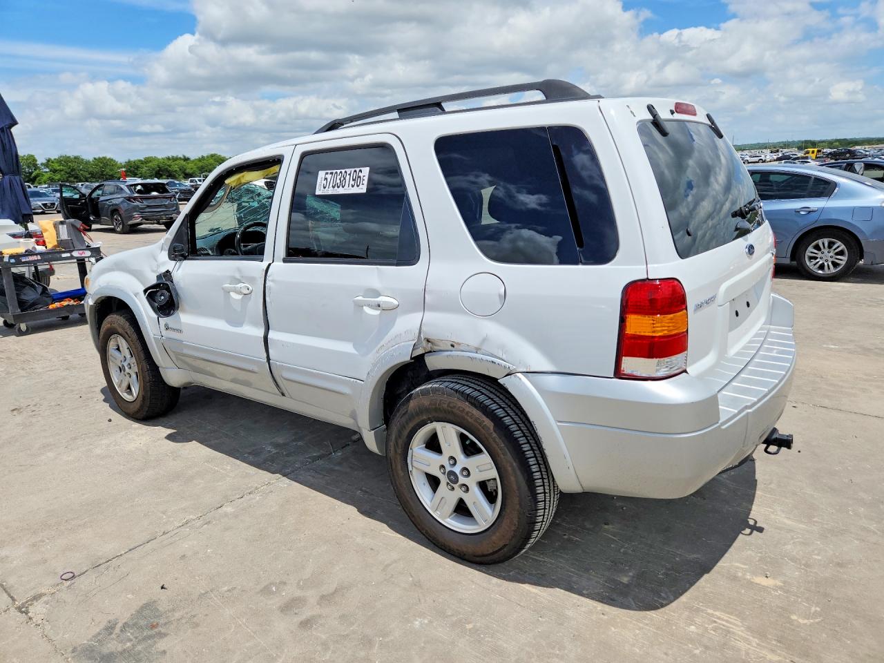 2007 Ford Escape Hev Белый vin: 1FMCU49H17KB90306