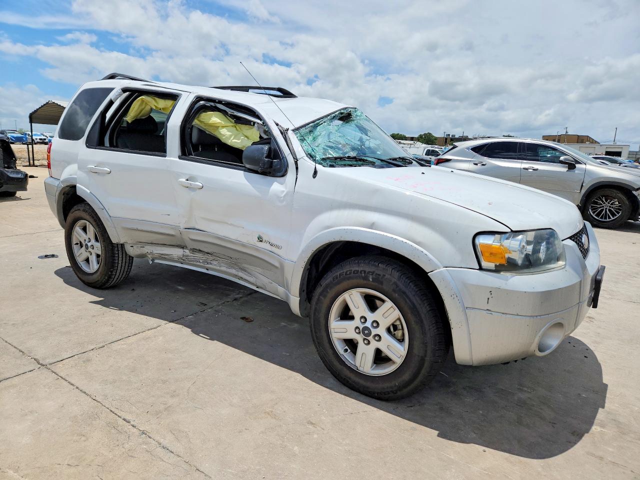 2007 Ford Escape Hev Белый vin: 1FMCU49H17KB90306