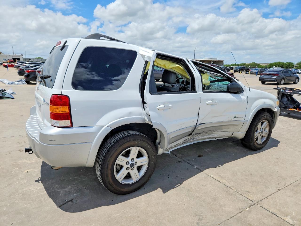 2007 Ford Escape Hev Белый vin: 1FMCU49H17KB90306