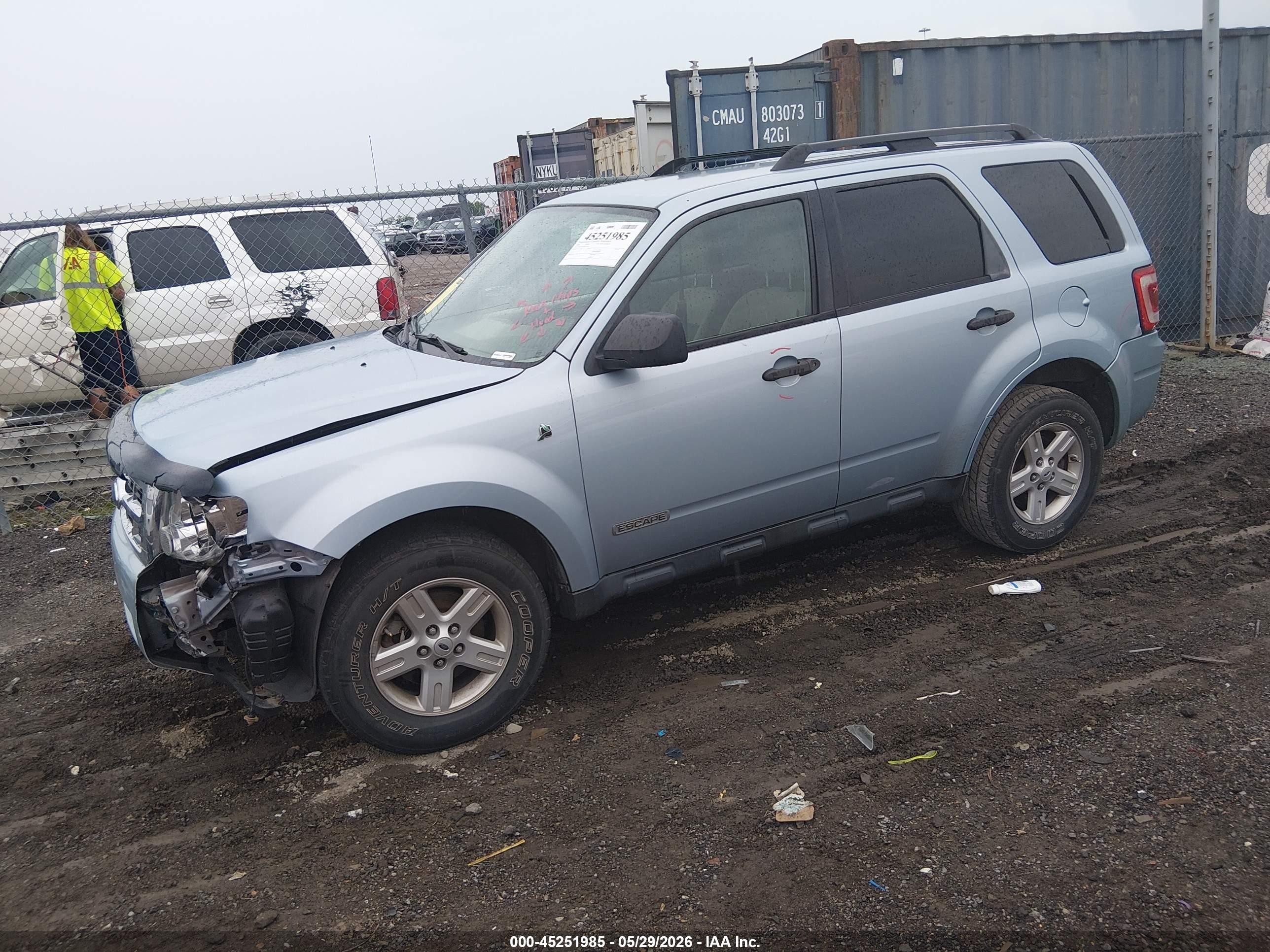 2008 Ford Escape Hybrid   Бежевый vin: 1FMCU49H18KA76243