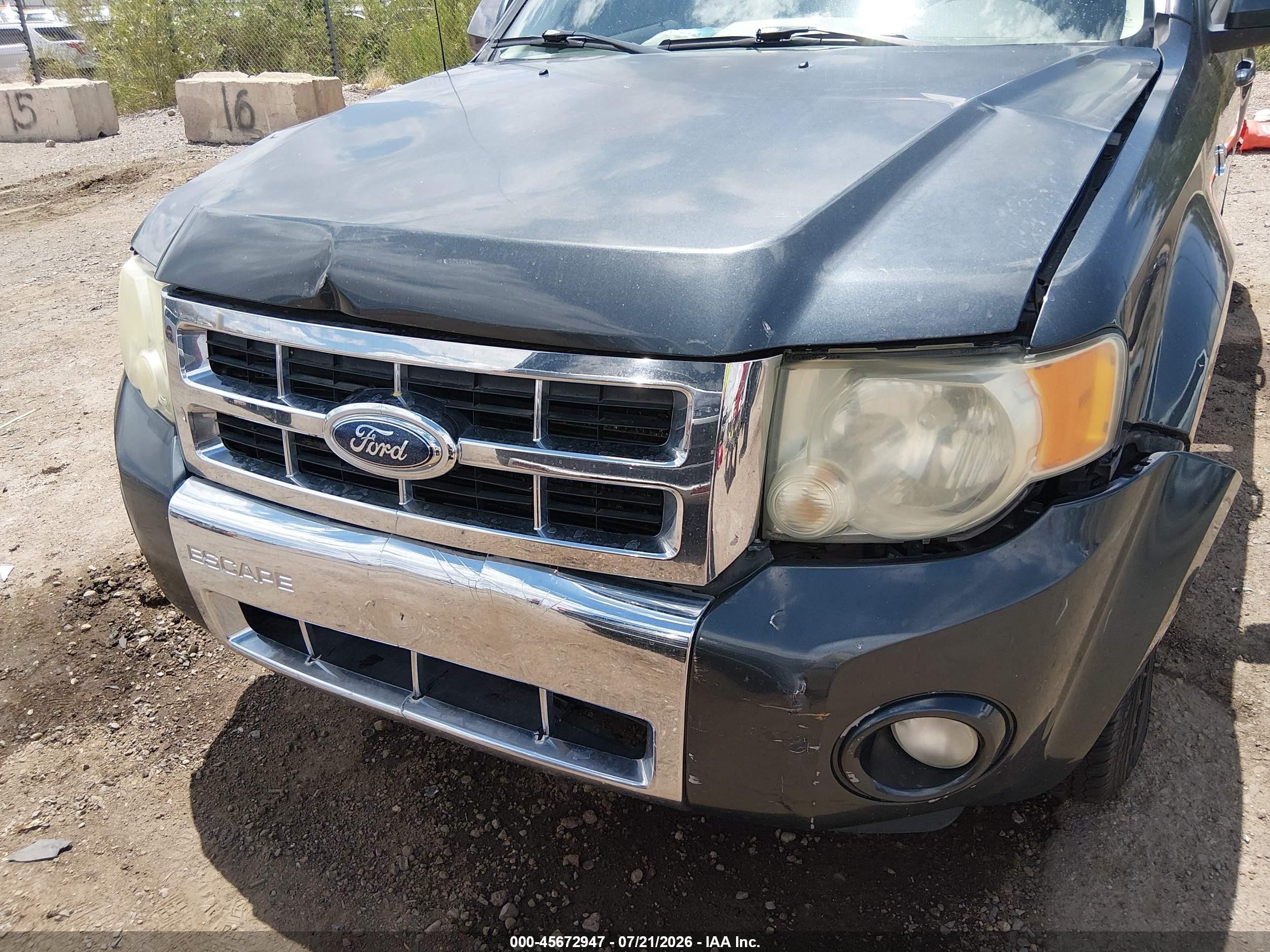 2008 Ford Escape Hybrid   Серый vin: 1FMCU49H18KD77420