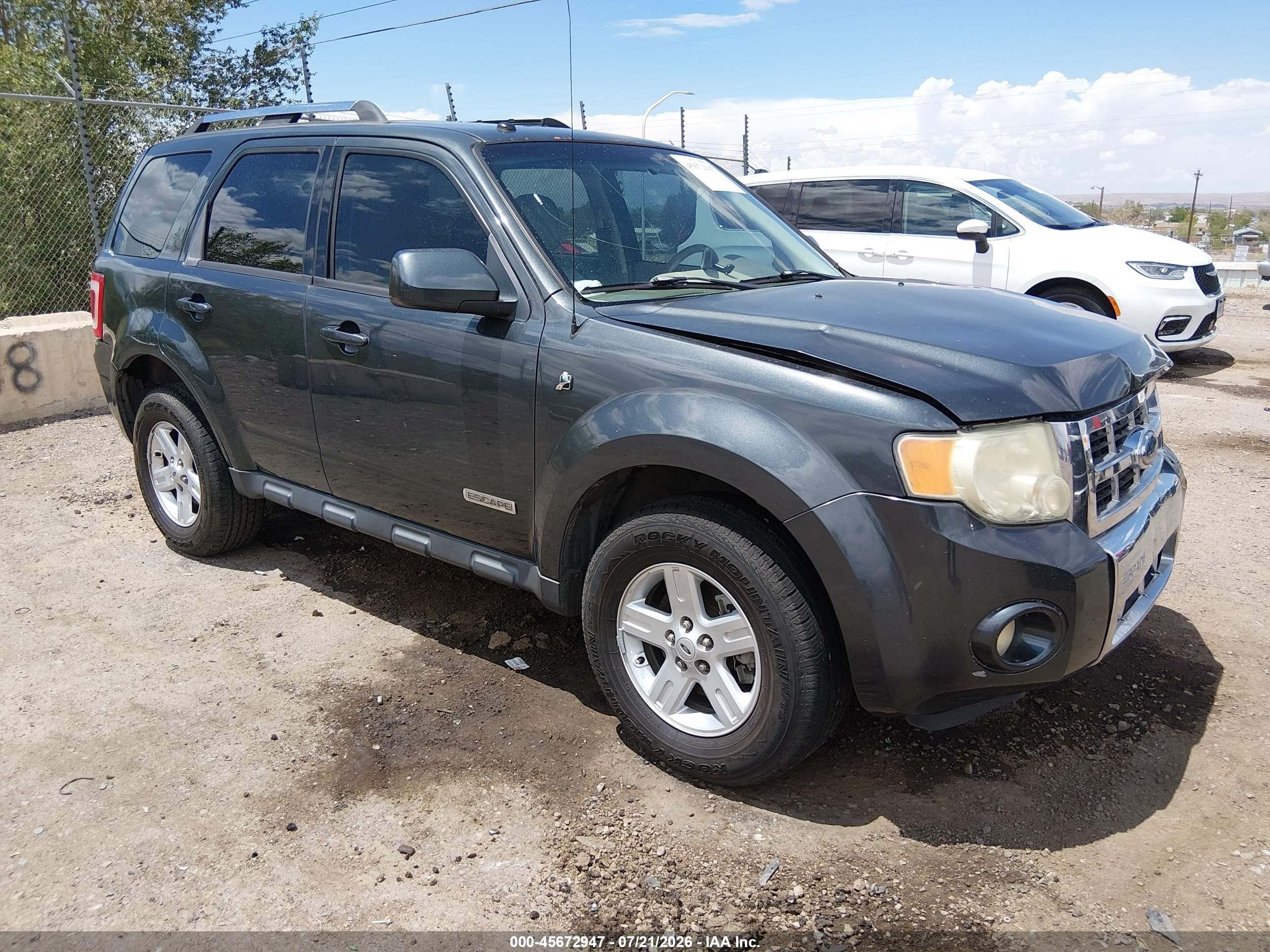 2008 Ford Escape Hybrid   Серый vin: 1FMCU49H18KD77420