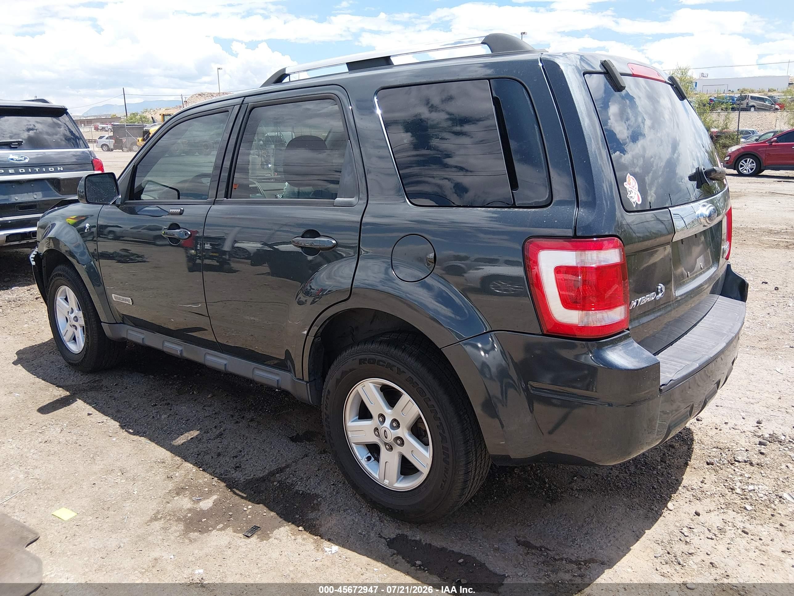 2008 Ford Escape Hybrid   Серый vin: 1FMCU49H18KD77420