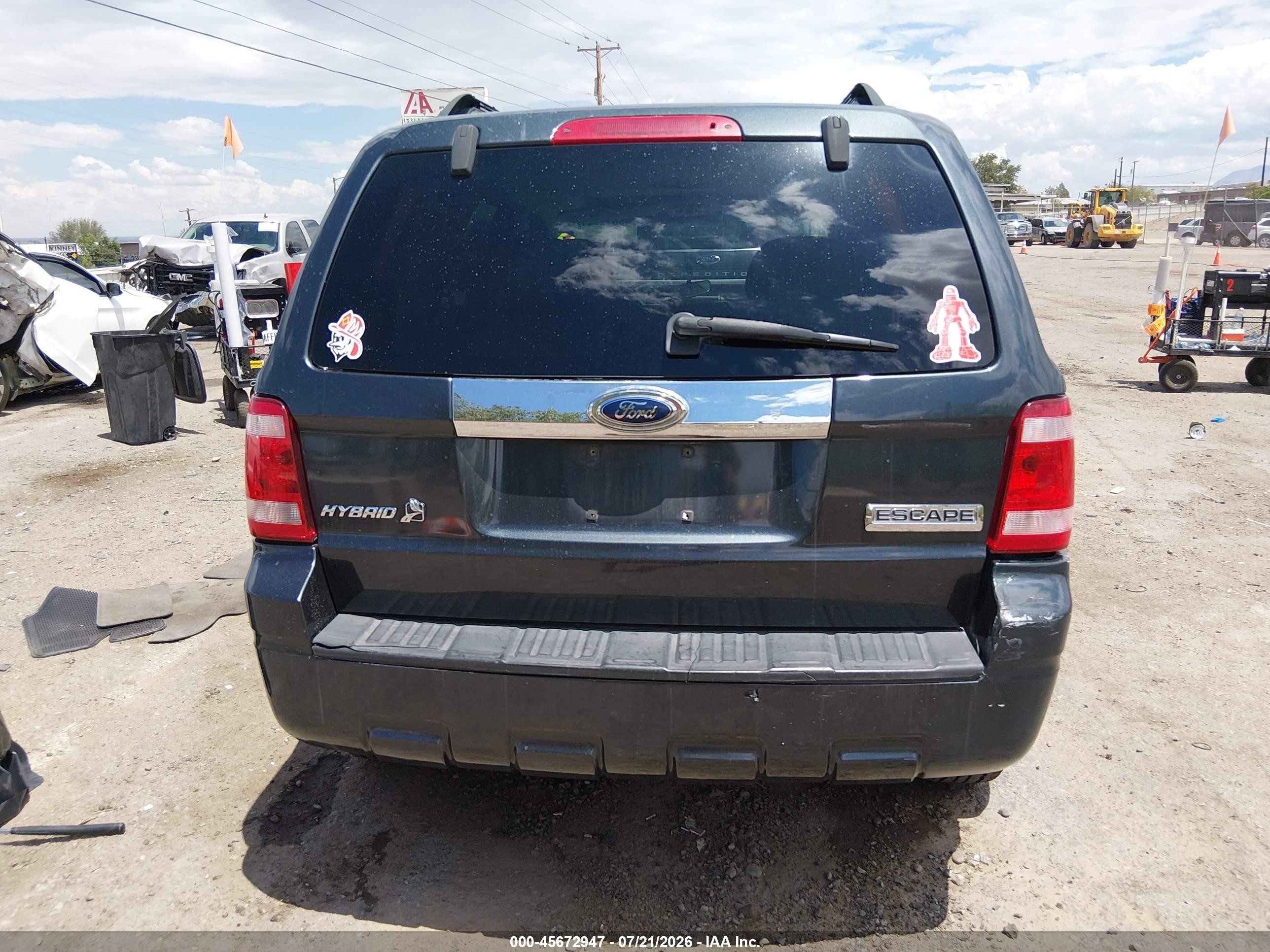 2008 Ford Escape Hybrid   Серый vin: 1FMCU49H18KD77420